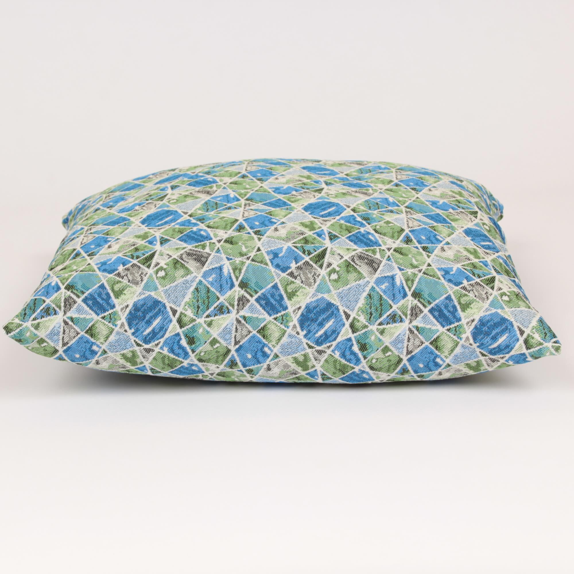 Kissenbezug Mosaik Blau Grün-40x40 cm