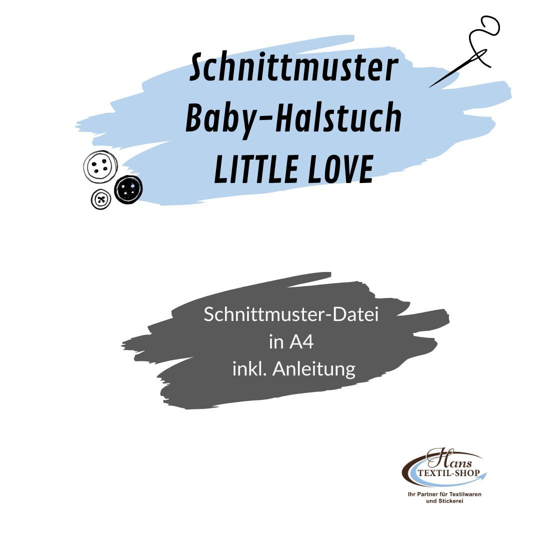 FreeBook Schnittmuster Baby-Halstuch LITTLE LOVE