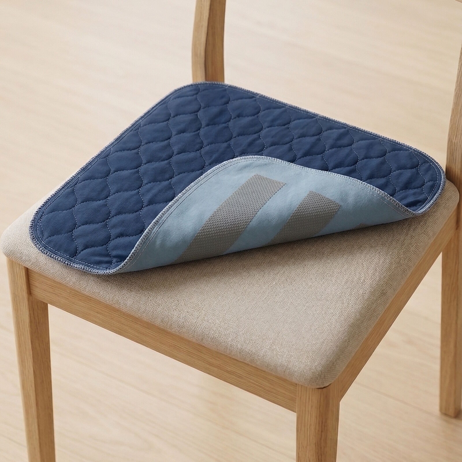Stuhlauflage Inkontinenz Antirutsch 45x45 Blau 2er Set