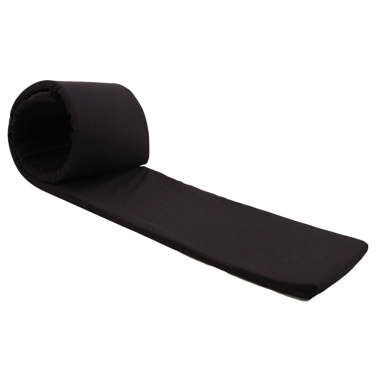 Bierbankauflage Polyester-Schwarz / 200x25x2 cm