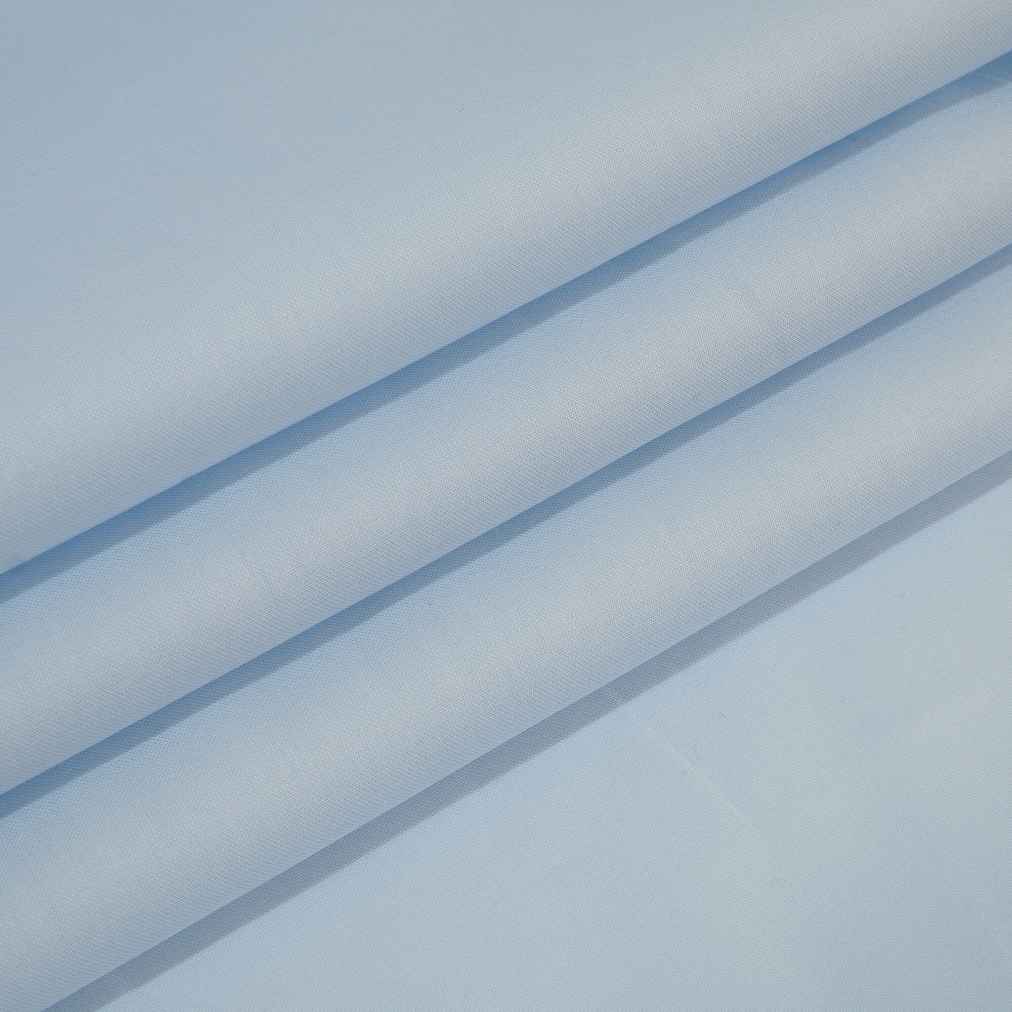 Stoff Meterware Hellblau Mako Satin