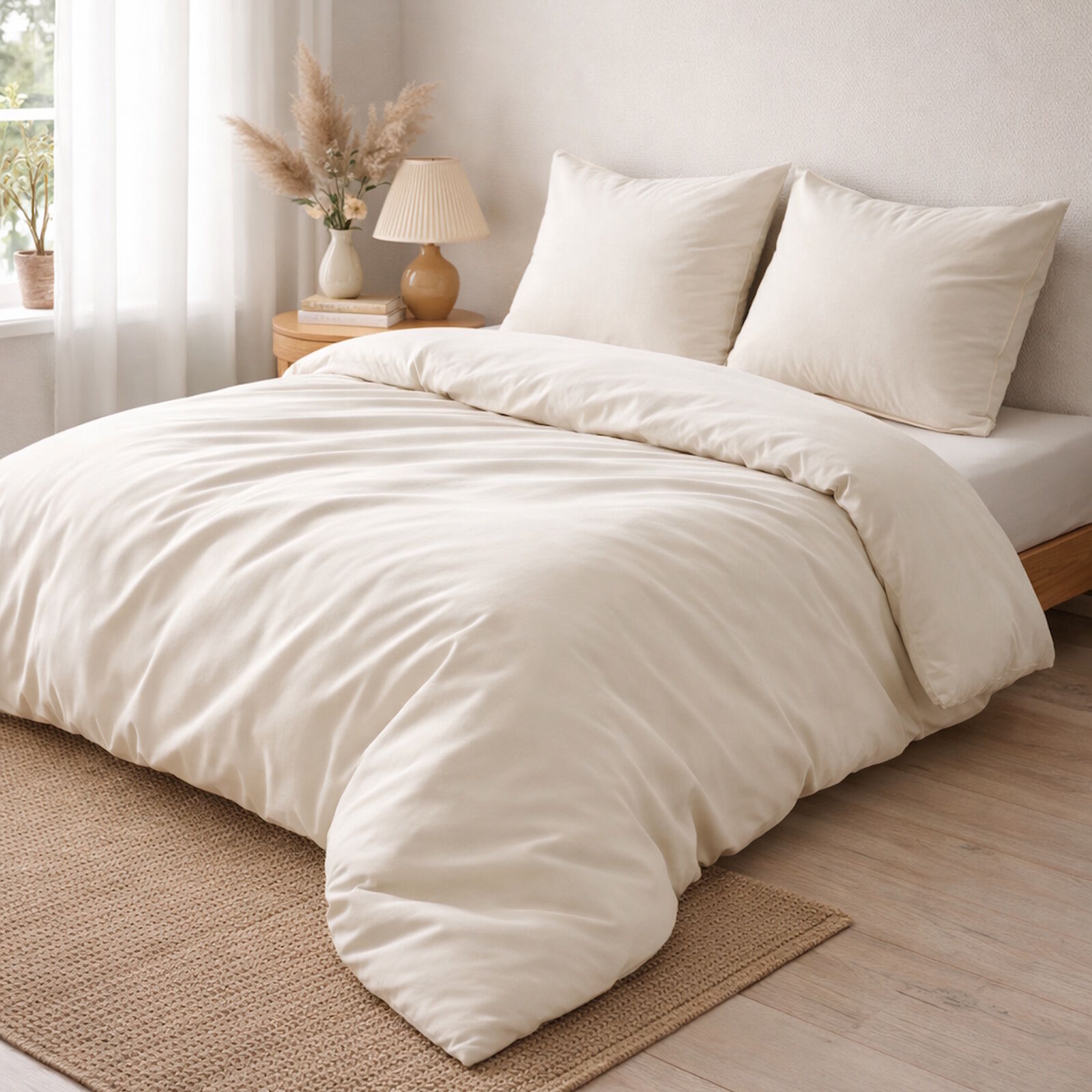 Lyocell Bettwäsche TENCEL Ecru 135x200 Sandwash