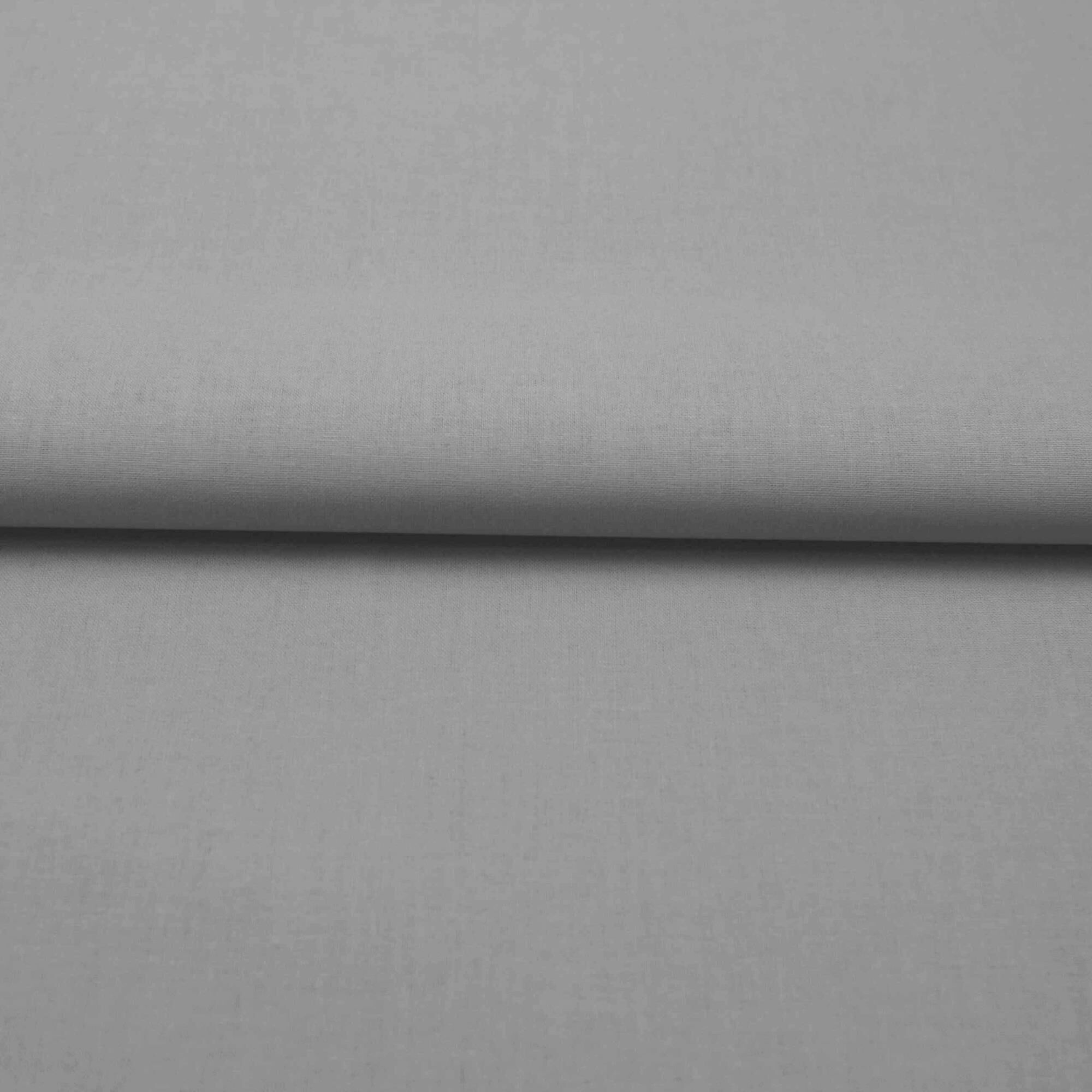 Stoff Meterware Baumwolle Linon Hellgrau