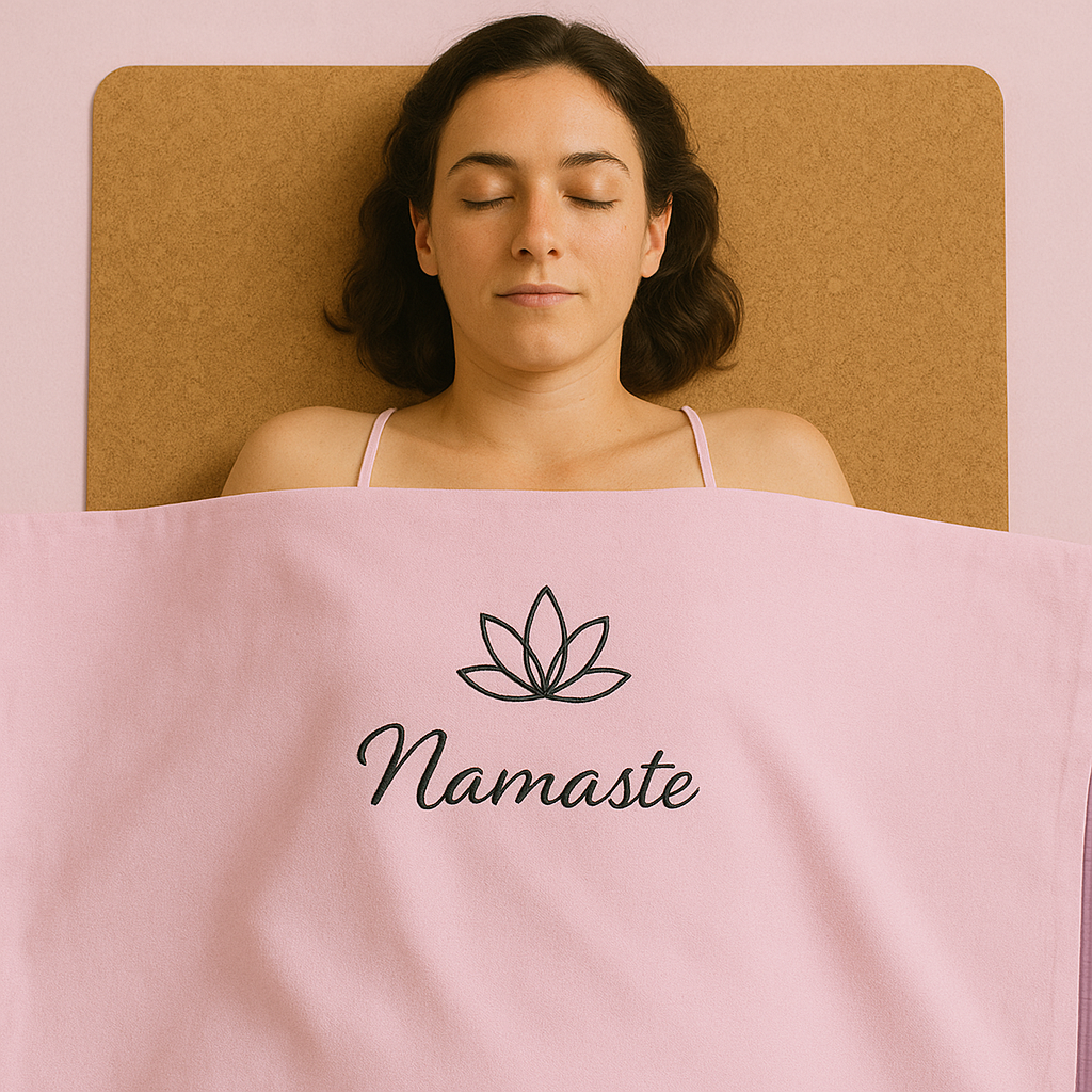 Leichte Sommerdecke 140x200 cm Linon - Rosa