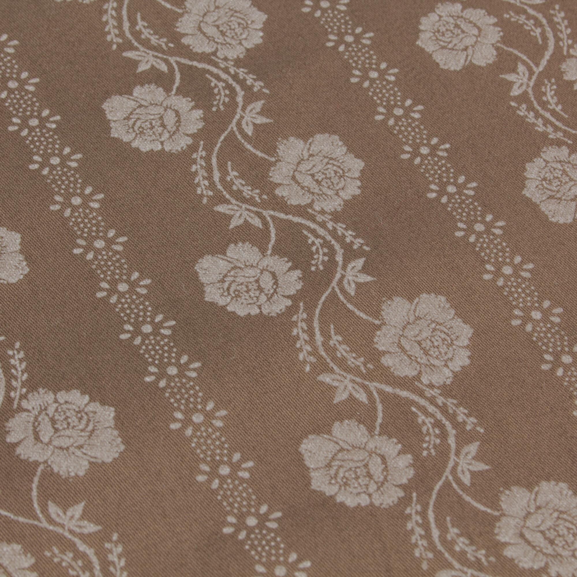 Stoff Meterware Blumen Streifen Sandra Beige Dirndl