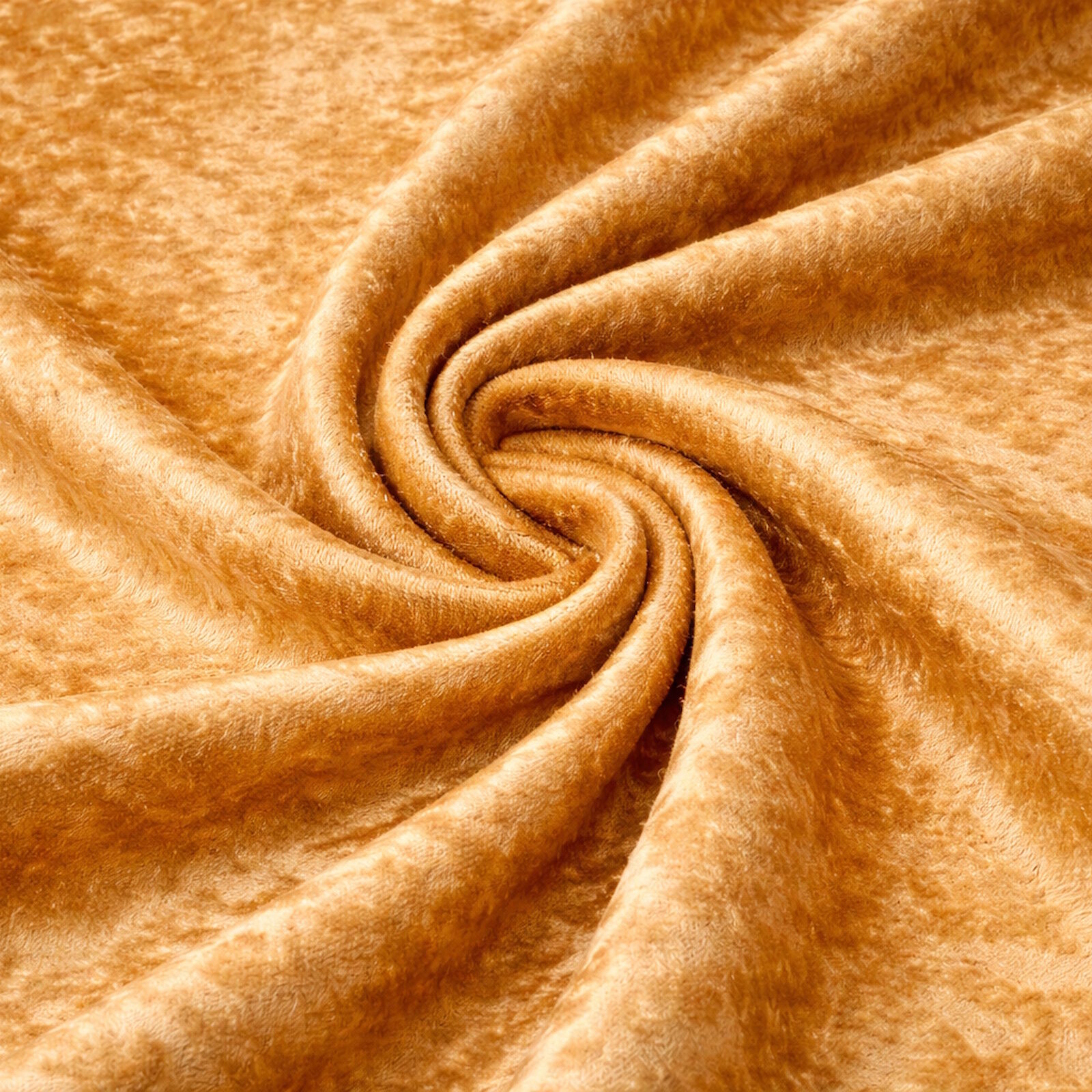 Pannesamt Stoff Gold Ocker Velour Samt Meterware