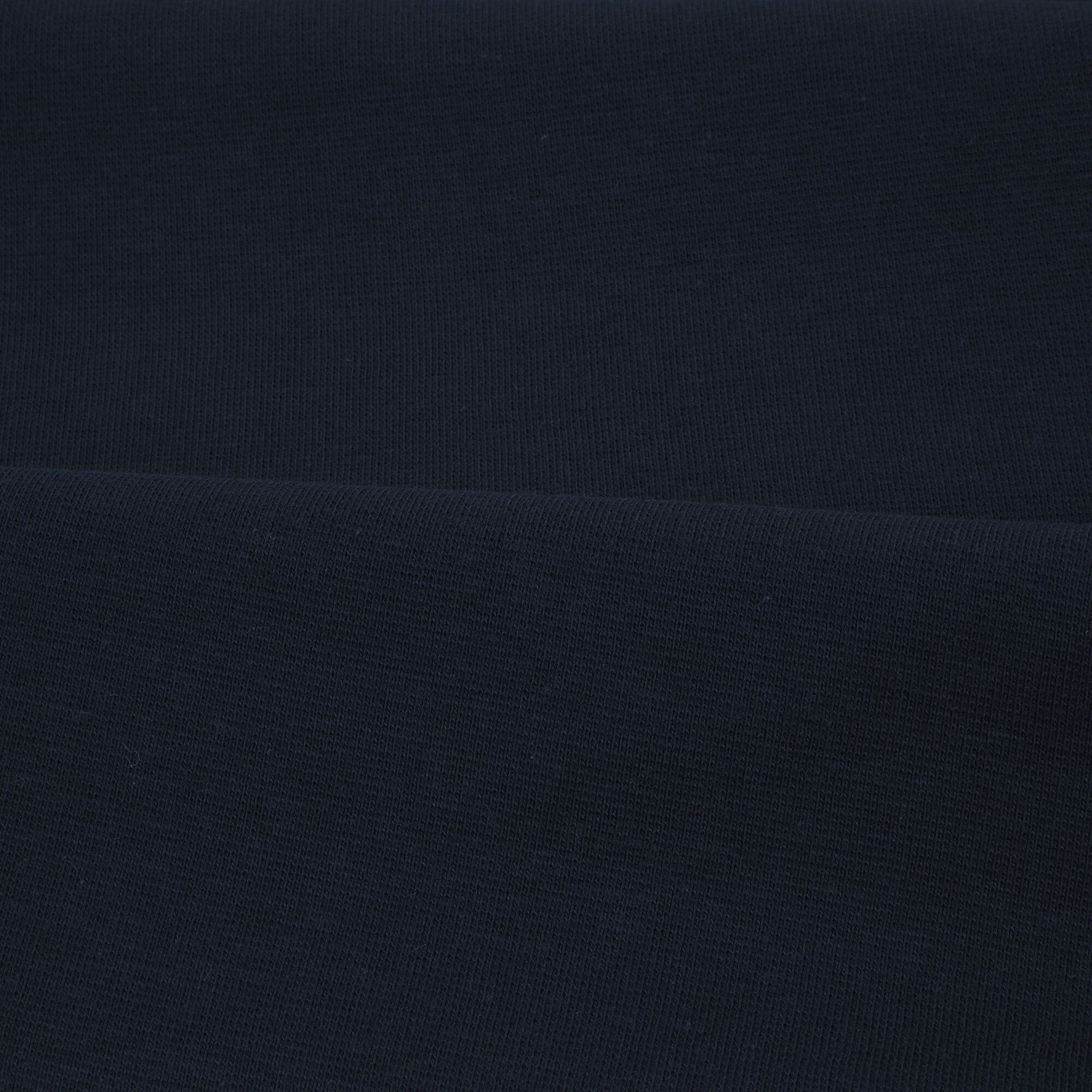 Bündchenstoff Uni Marine Blau
