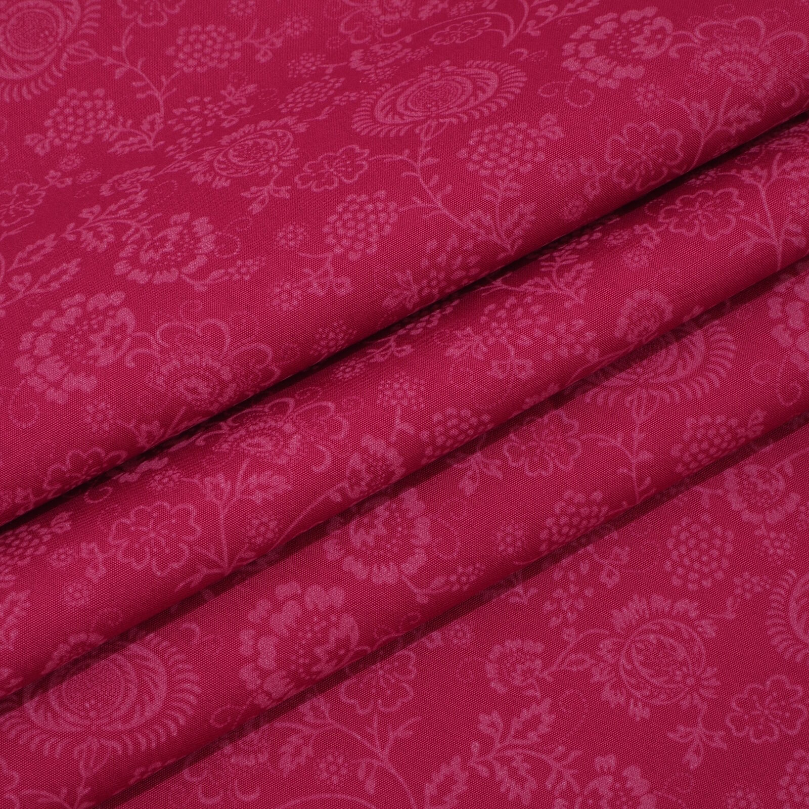 Dirndlstoff Fuchsia Blumen Cilli – Baumwolle Trachtenstoff