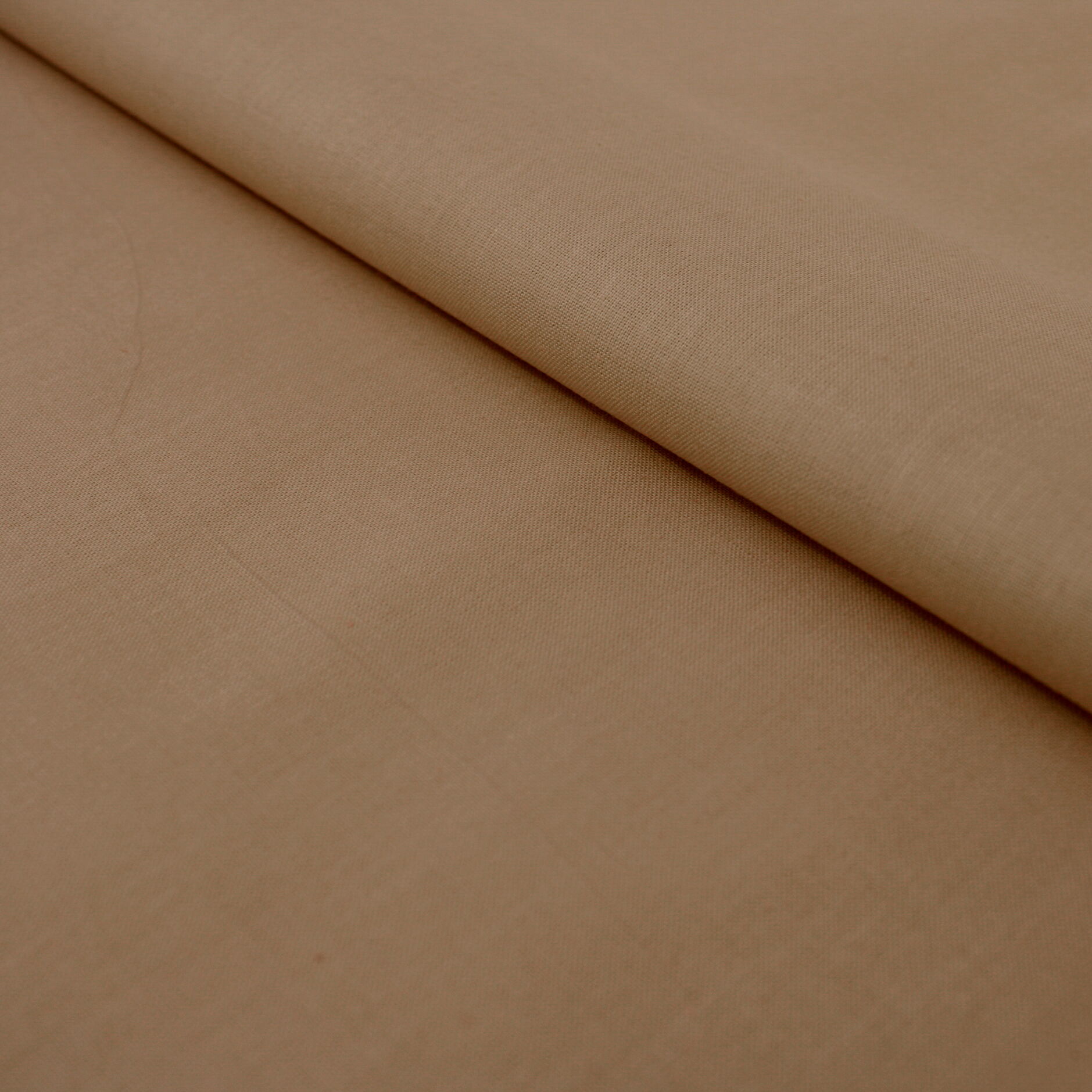 Uni Stoff Taupe Baumwolle Linon