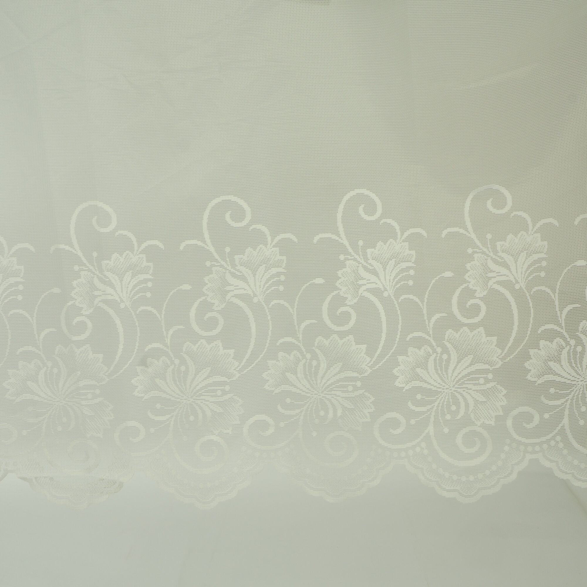 Scheibengardine Blumenranken 160 cm Meterware