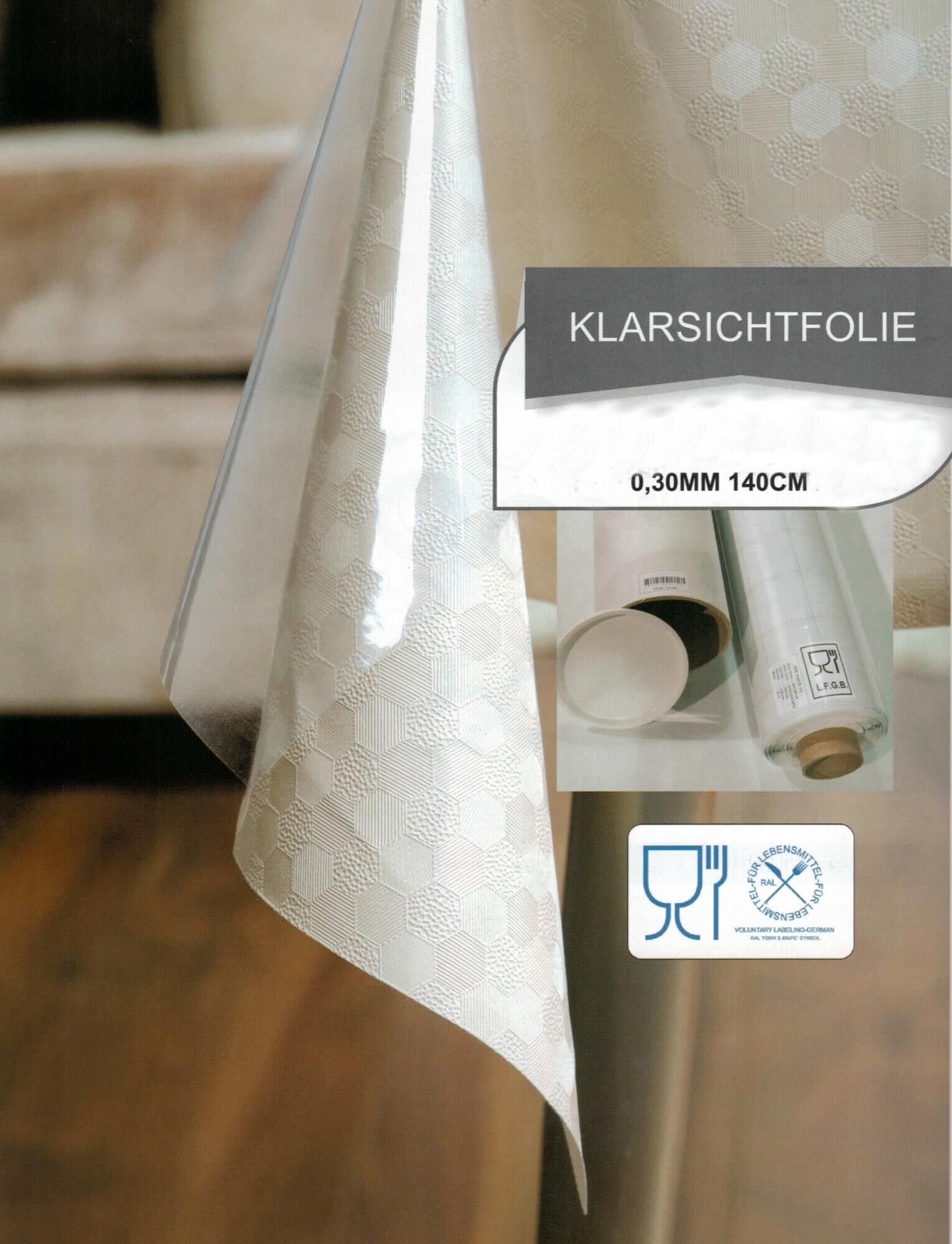Tischfolie Transparent 0,3 mm