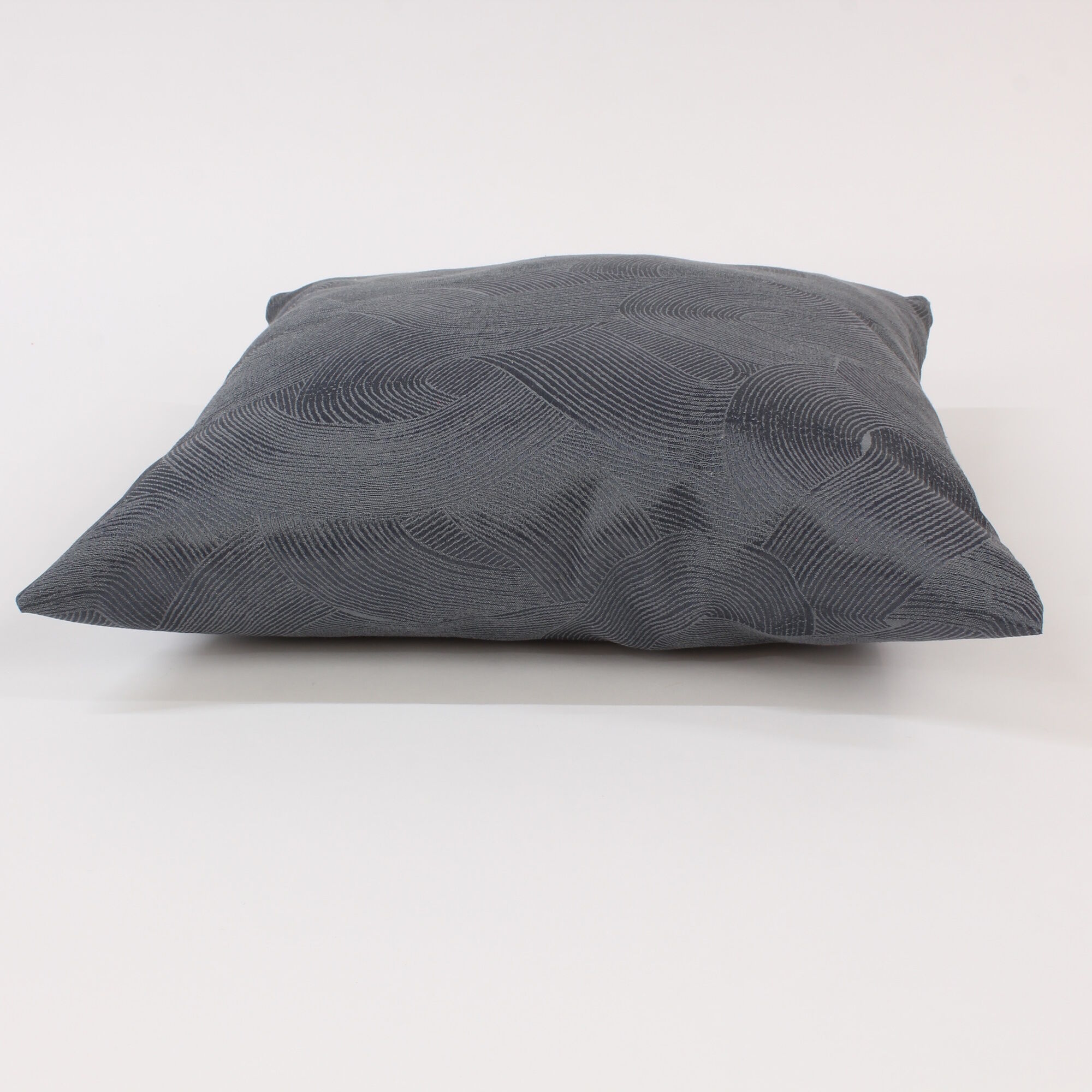 Kissenbezug 30x30 cm Struktur Kreis Grau