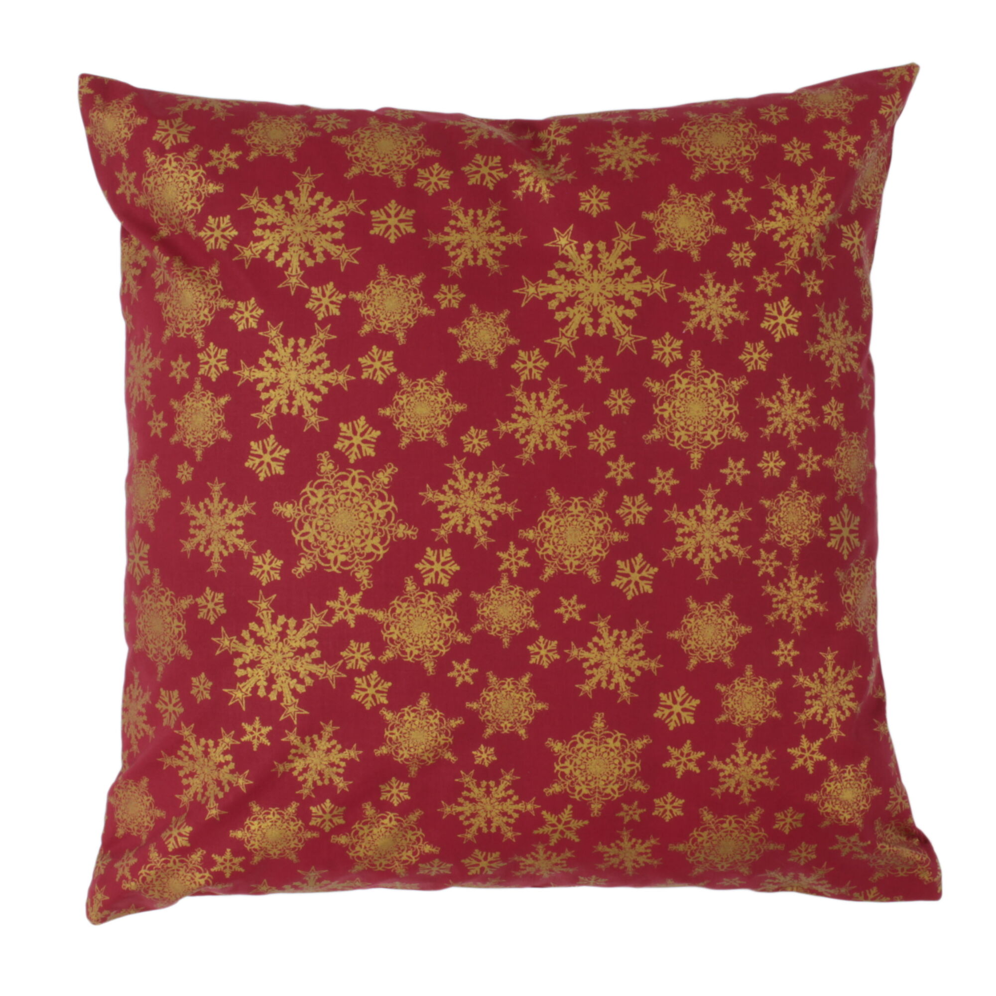 Kissenbezug 40x40 cm Goldene Sterne auf Rot
