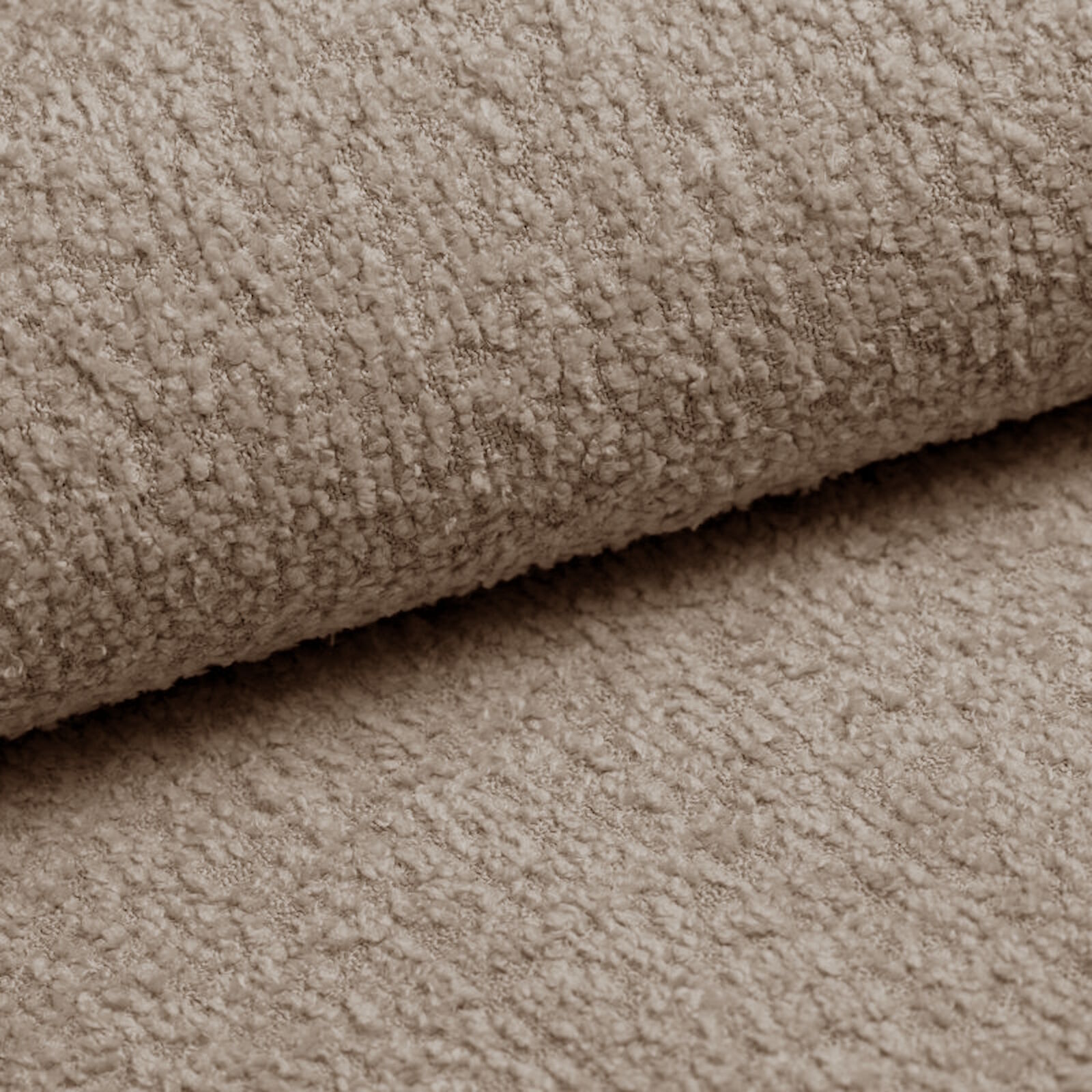 Polsterstoff Alba Mittelbraun Boucle