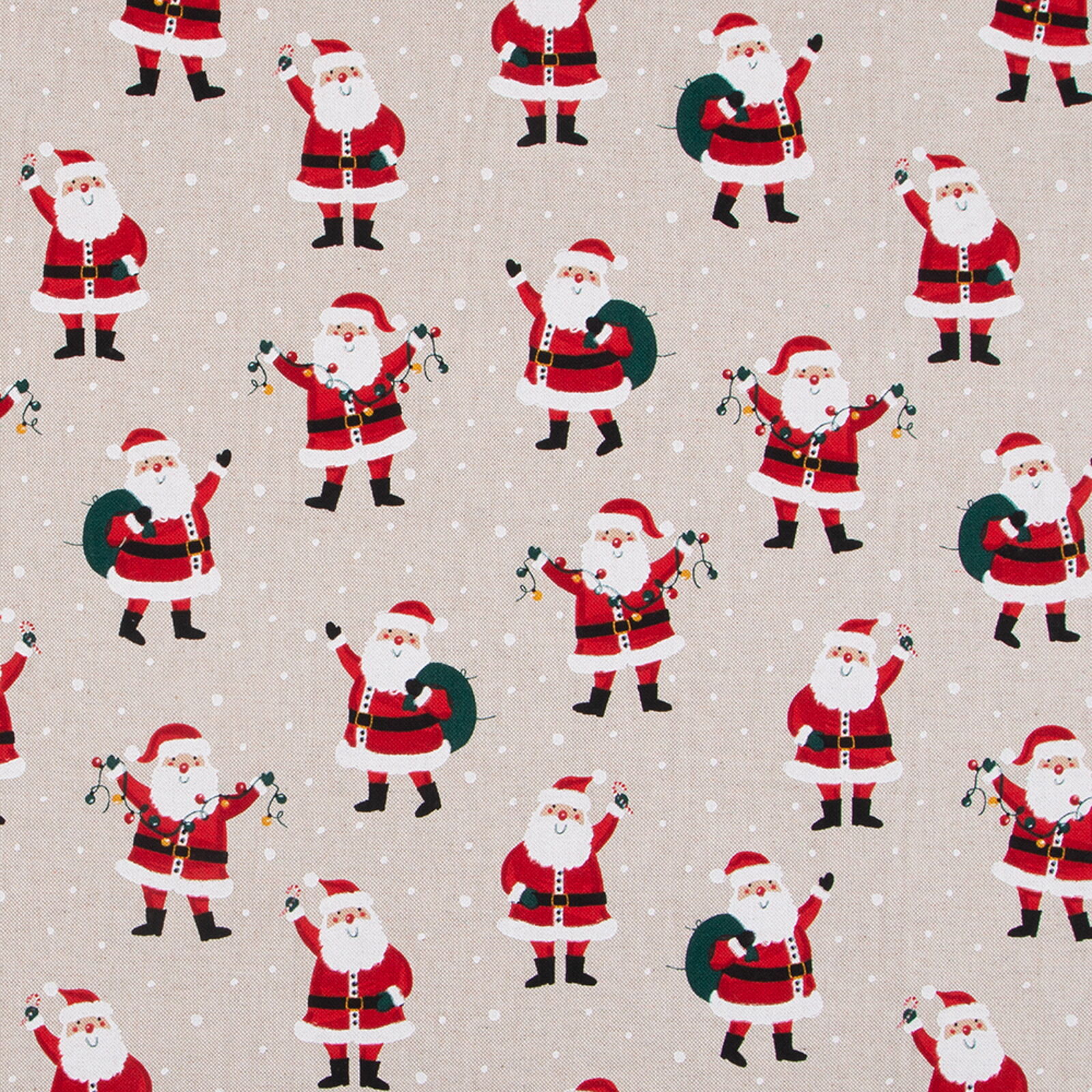 Stoff Meterware Weihnachtsmann