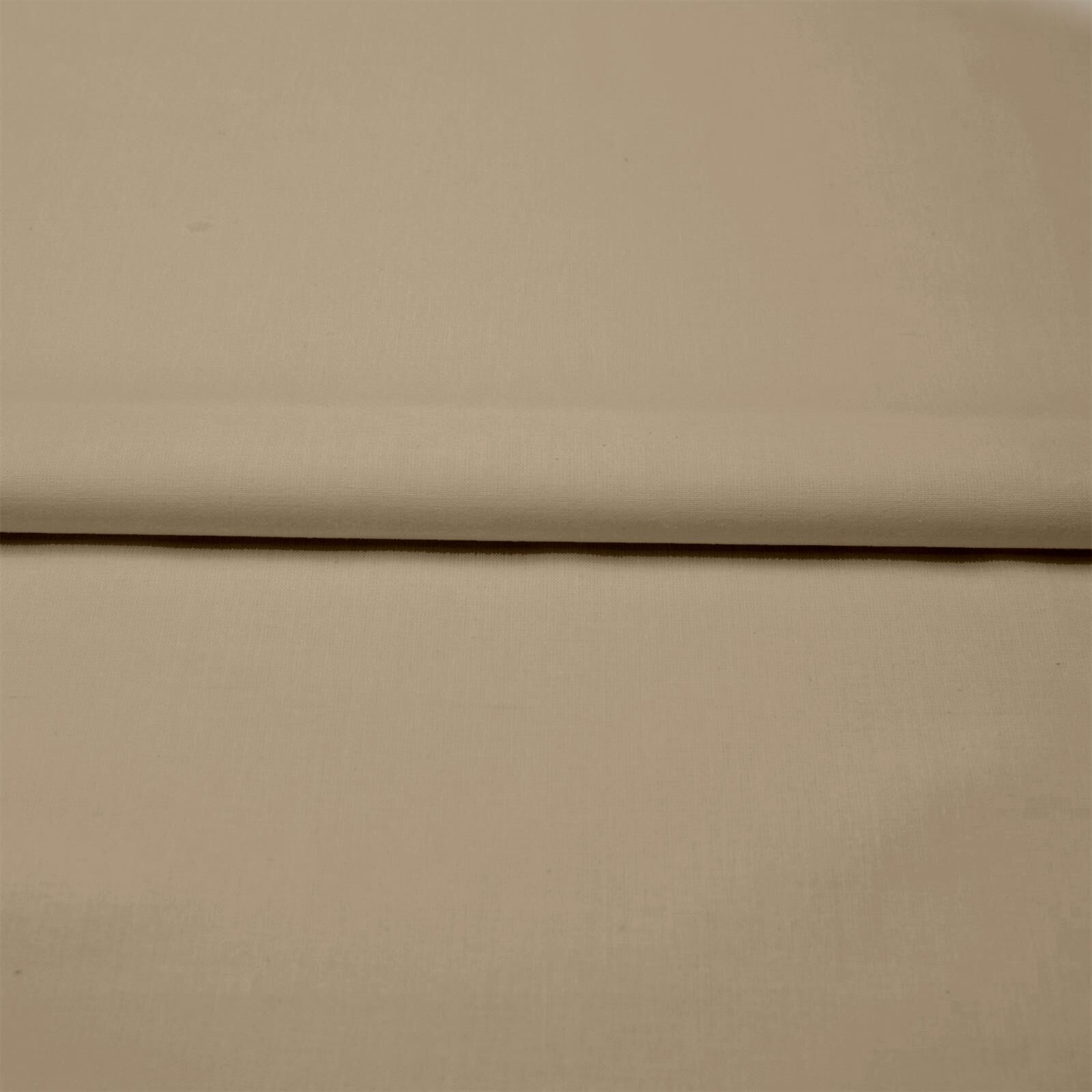 Stoff Meterware Baumwolle Linon Cappuccino