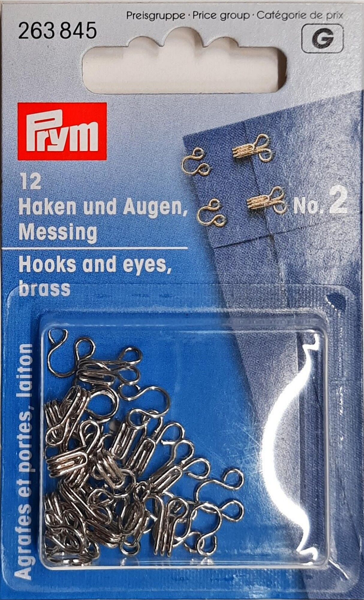Federhaken und Augen MS 2 silberfarbig