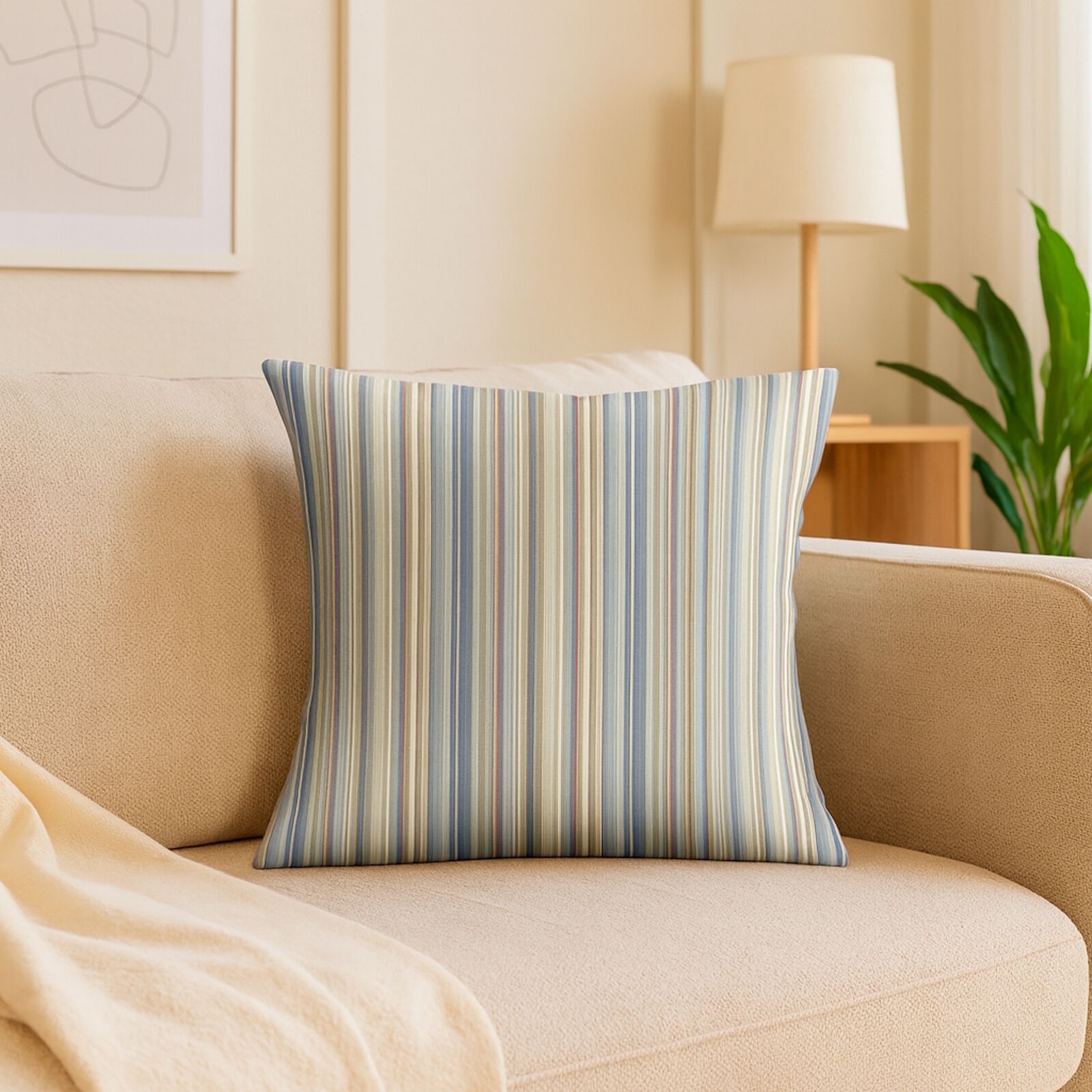 Kissenbezug Multicolor Streifen