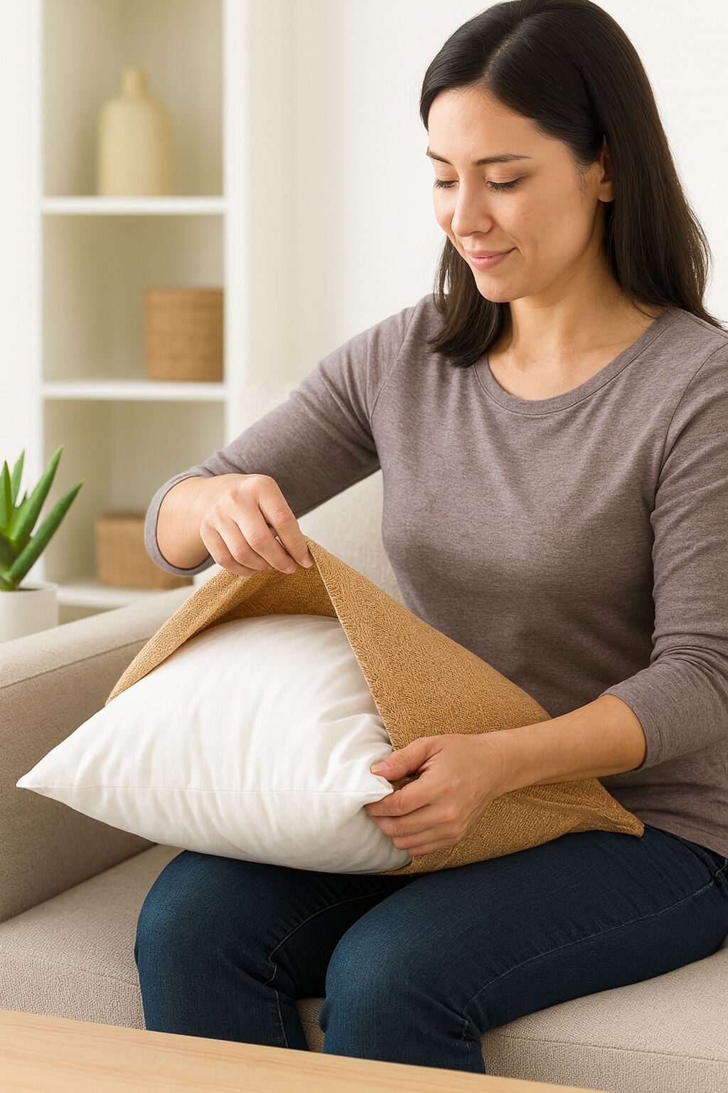 Federkissen-30x50 cm