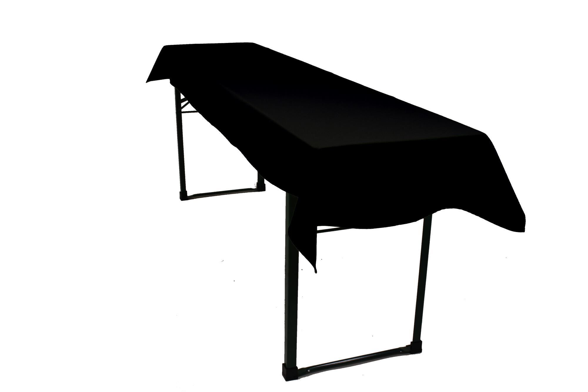 BT Tischdecke Schwer entflammbar-150x270-Schwarz