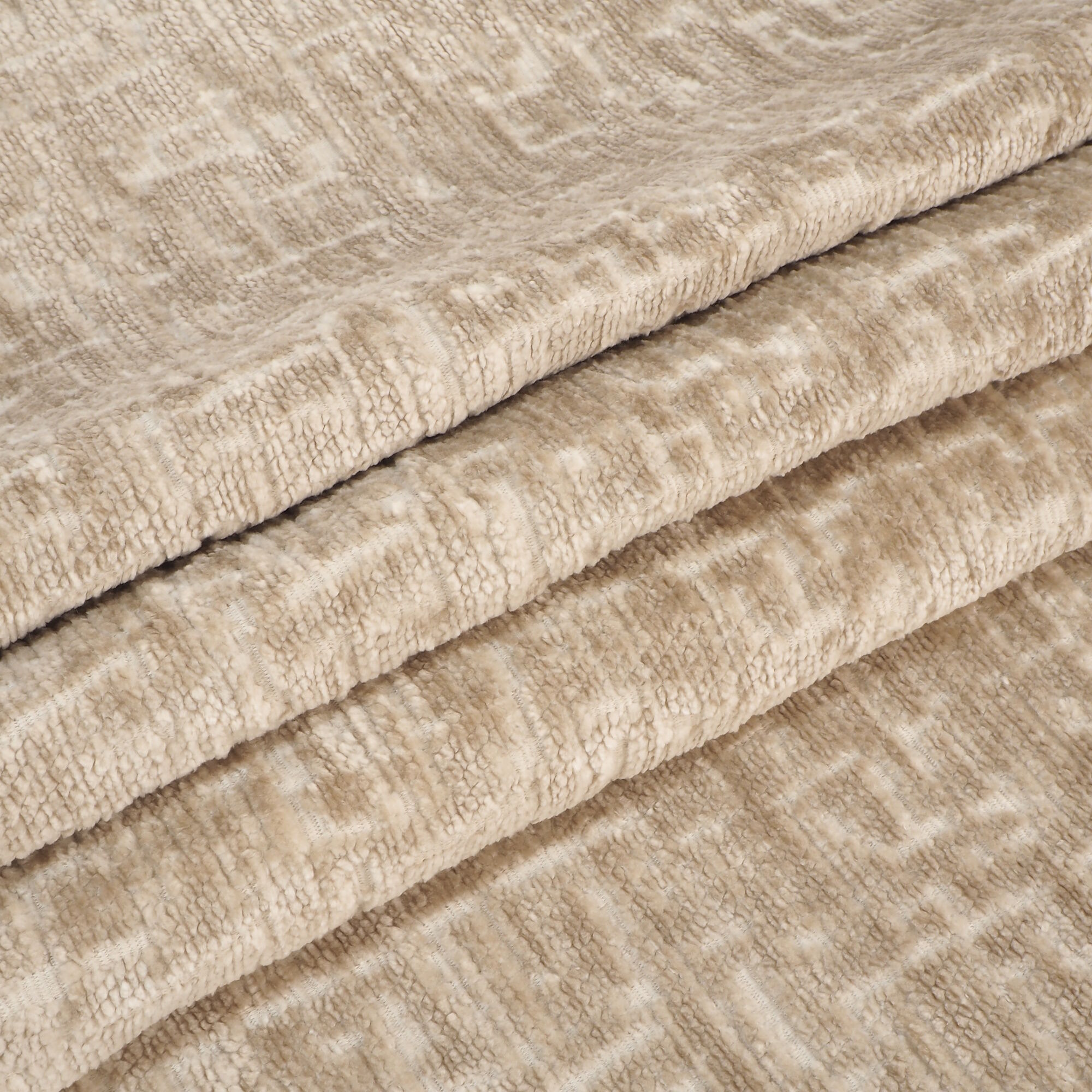 Stoff Meterware Tekla Beige Möbelbezugsstoff