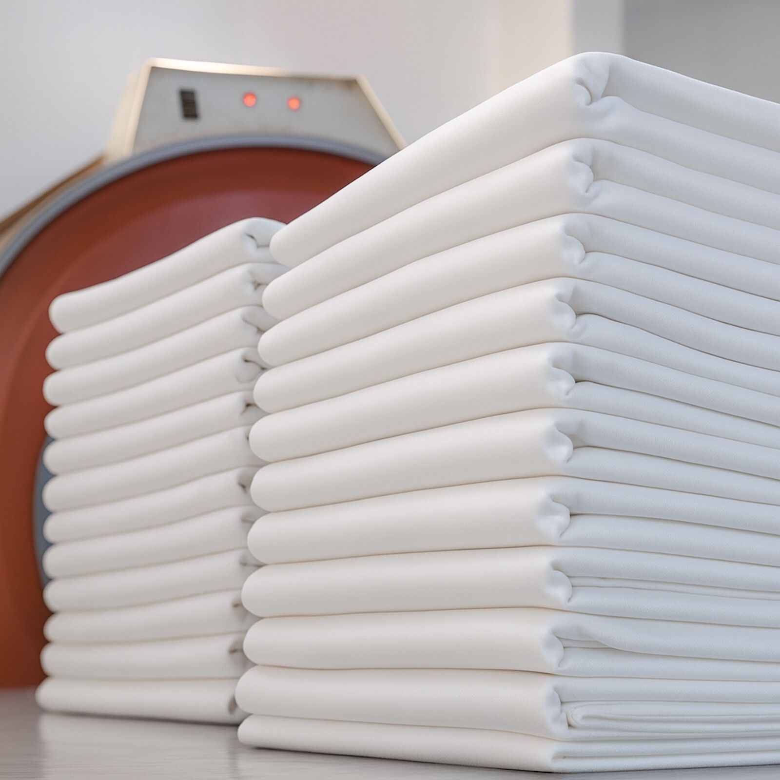 Bettlaken Weiß Baumwolle 10er Pack-150x250 cm