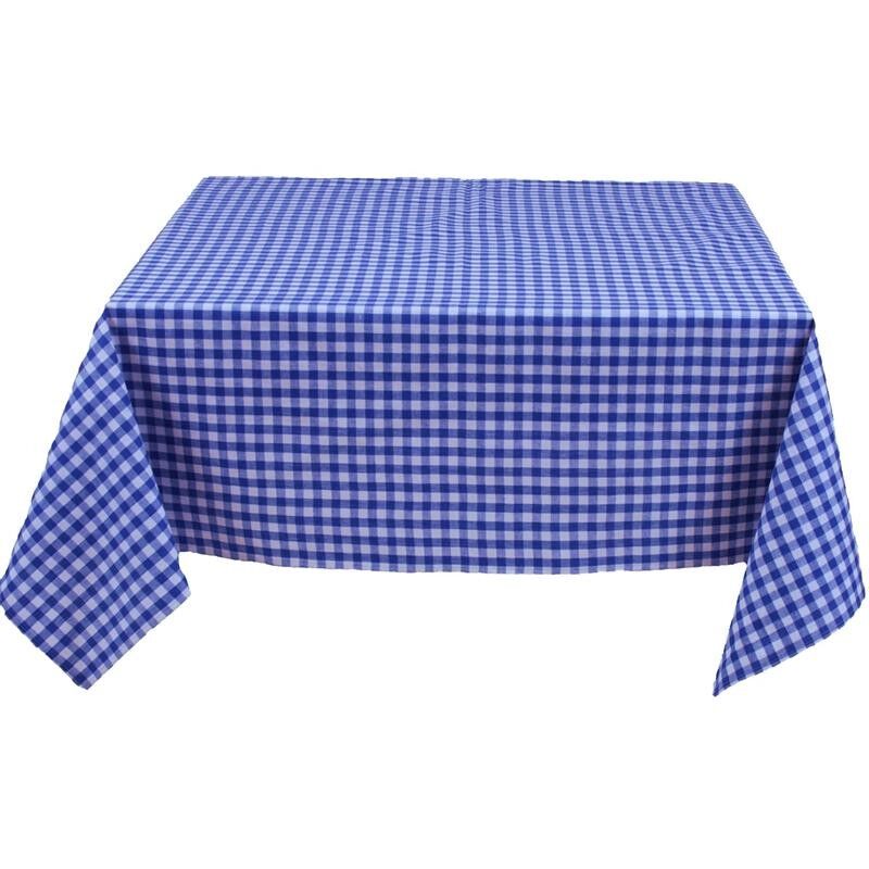 Tischdecke Kariert Blau