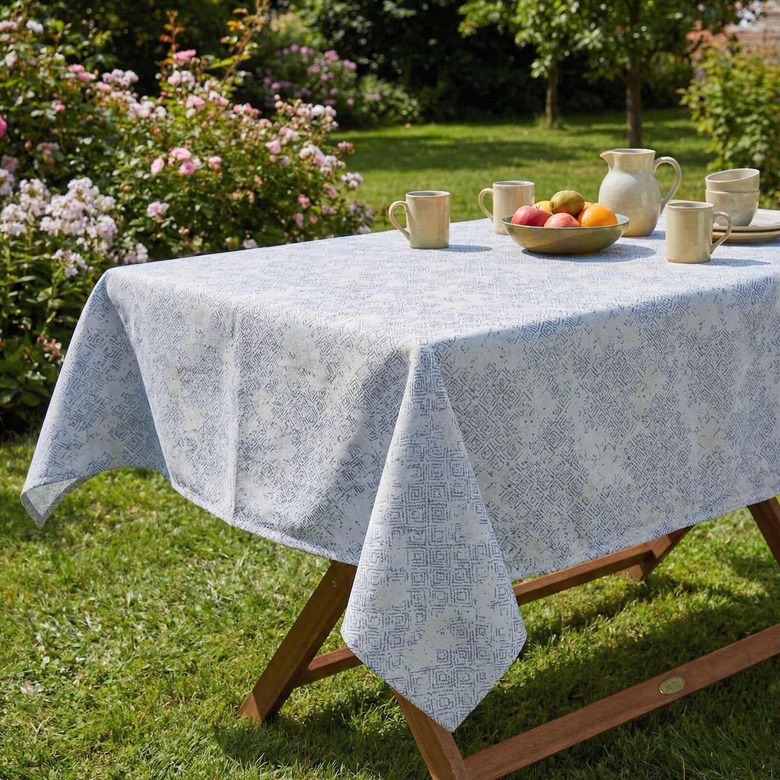 Tischdecke 80x80 cm Melina Outdoor - Blau