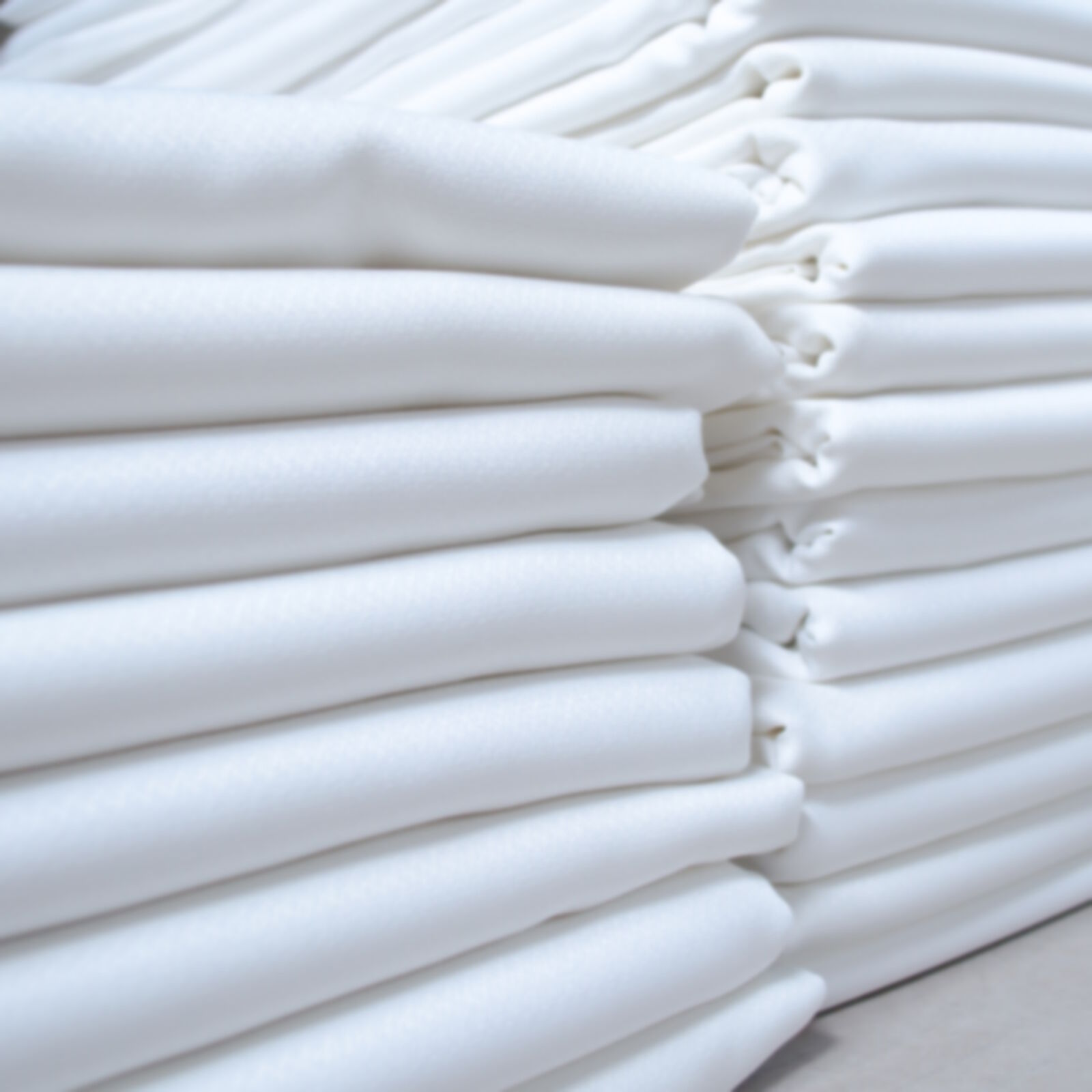 Bettlaken 160x290 cm Uni Weiß Baumwolle