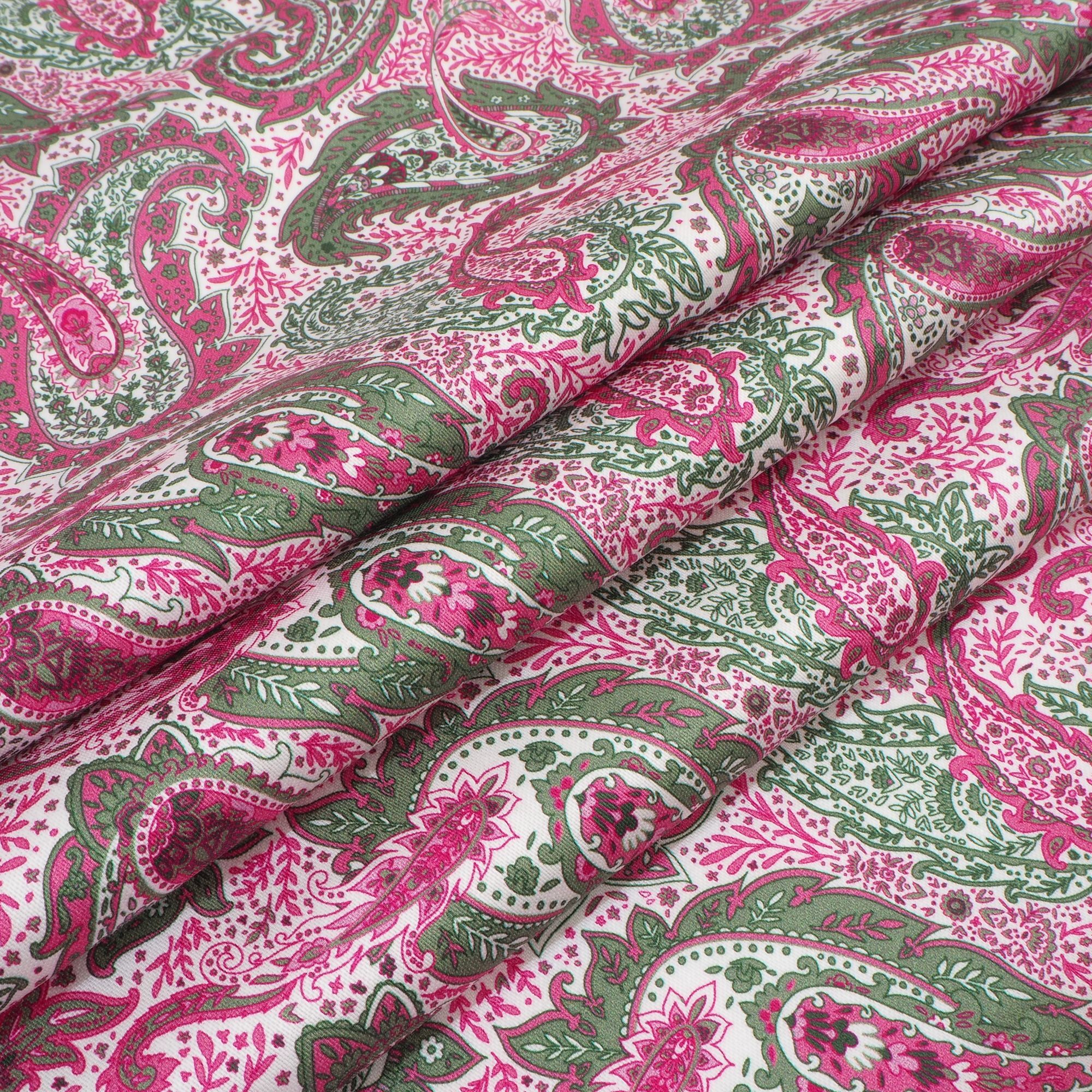 Dirndlstoff Blumen Paisley Christin Rosa Tracht