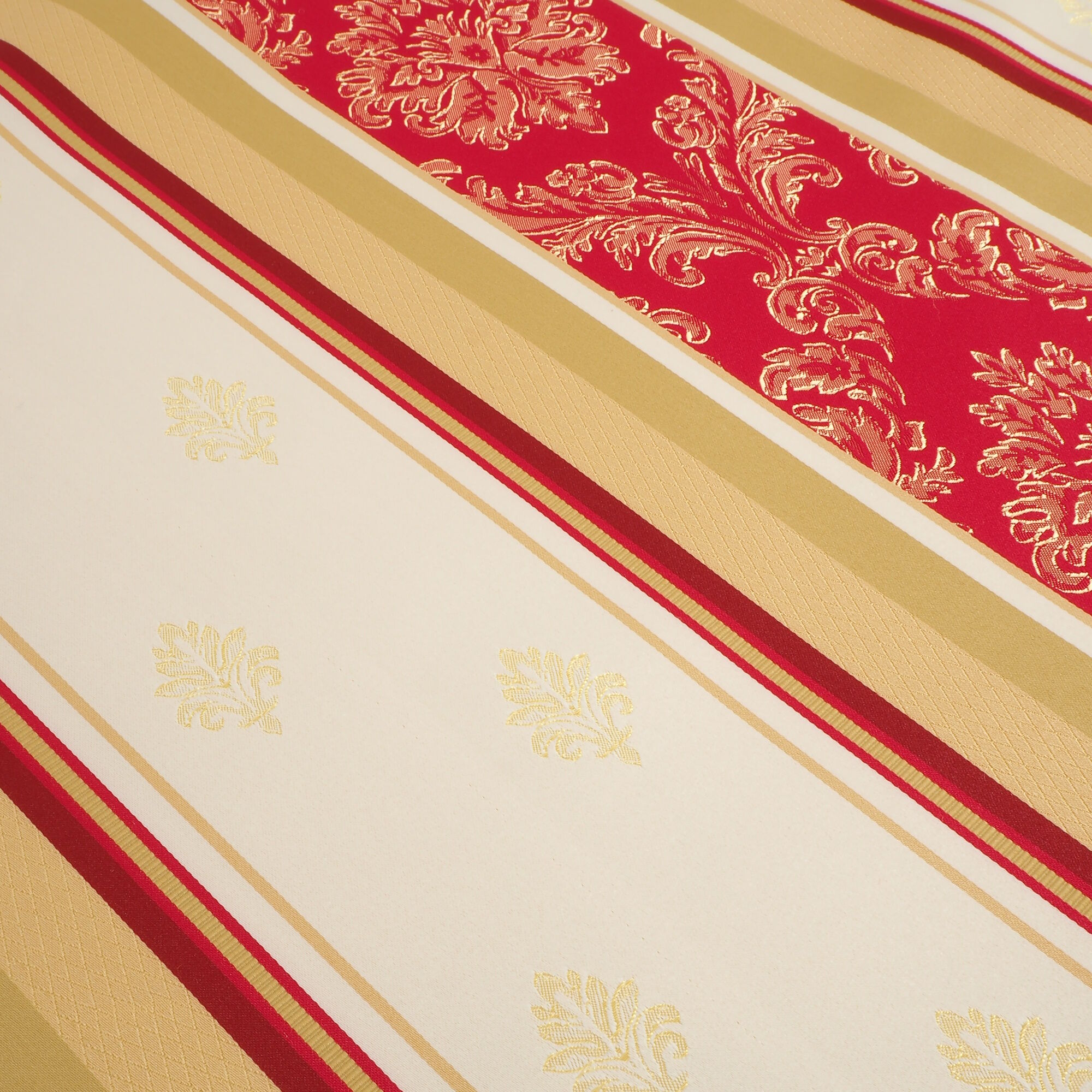 Stoff Meterware königliche Streifen Polyester