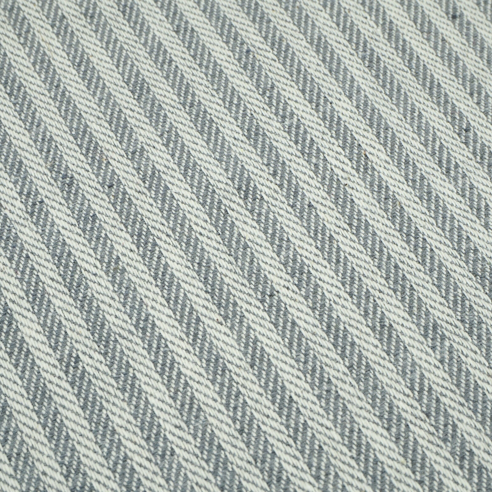 Stoff Meterware Henry Fischgrät Grau Webware Jacquard