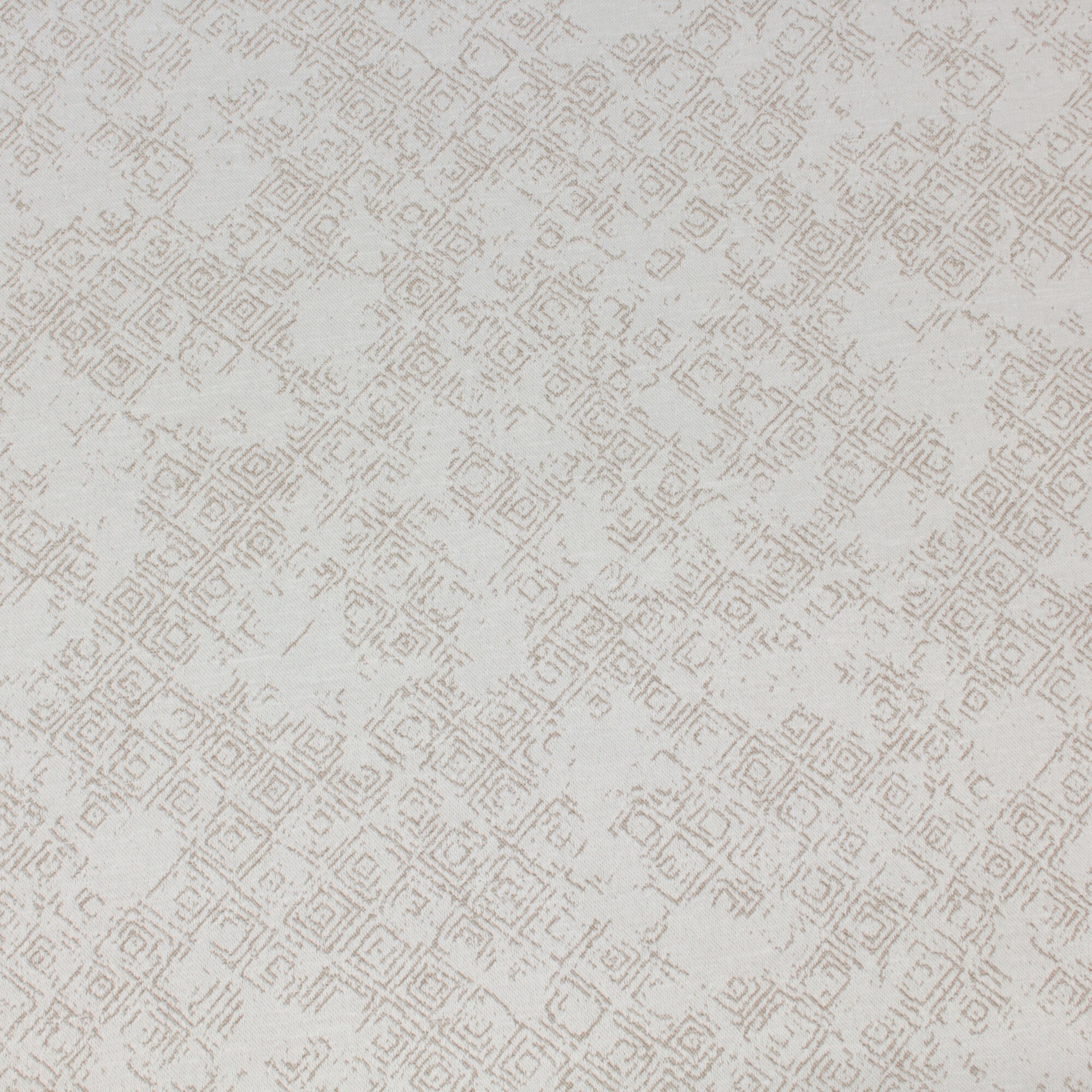 Stoff Meterware Melina Beige Jacquard Mischgewebe