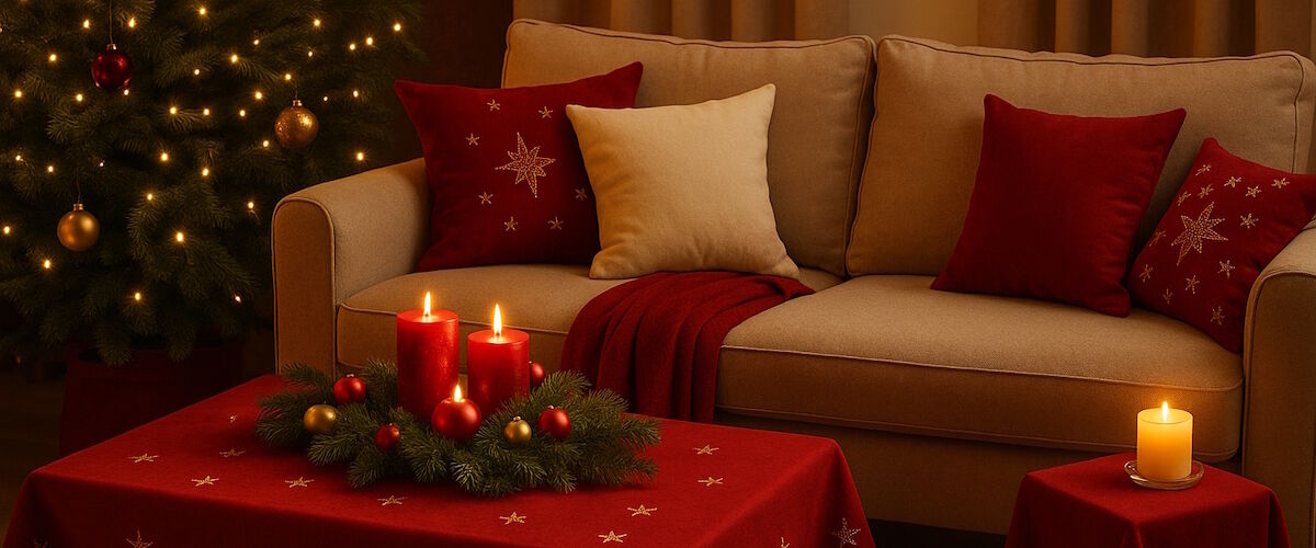 Weihnachtliche Heimtextilien