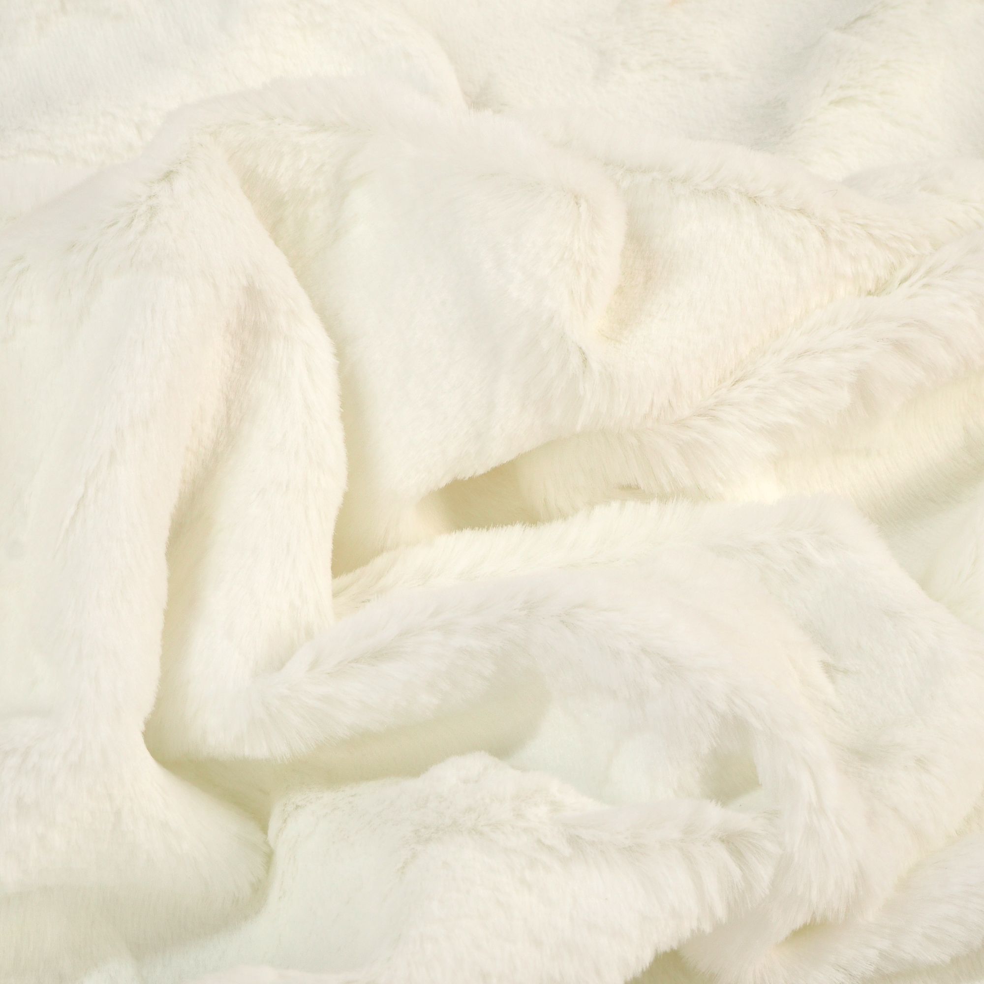 Kuschelstoff Sterne Fleece Weiß