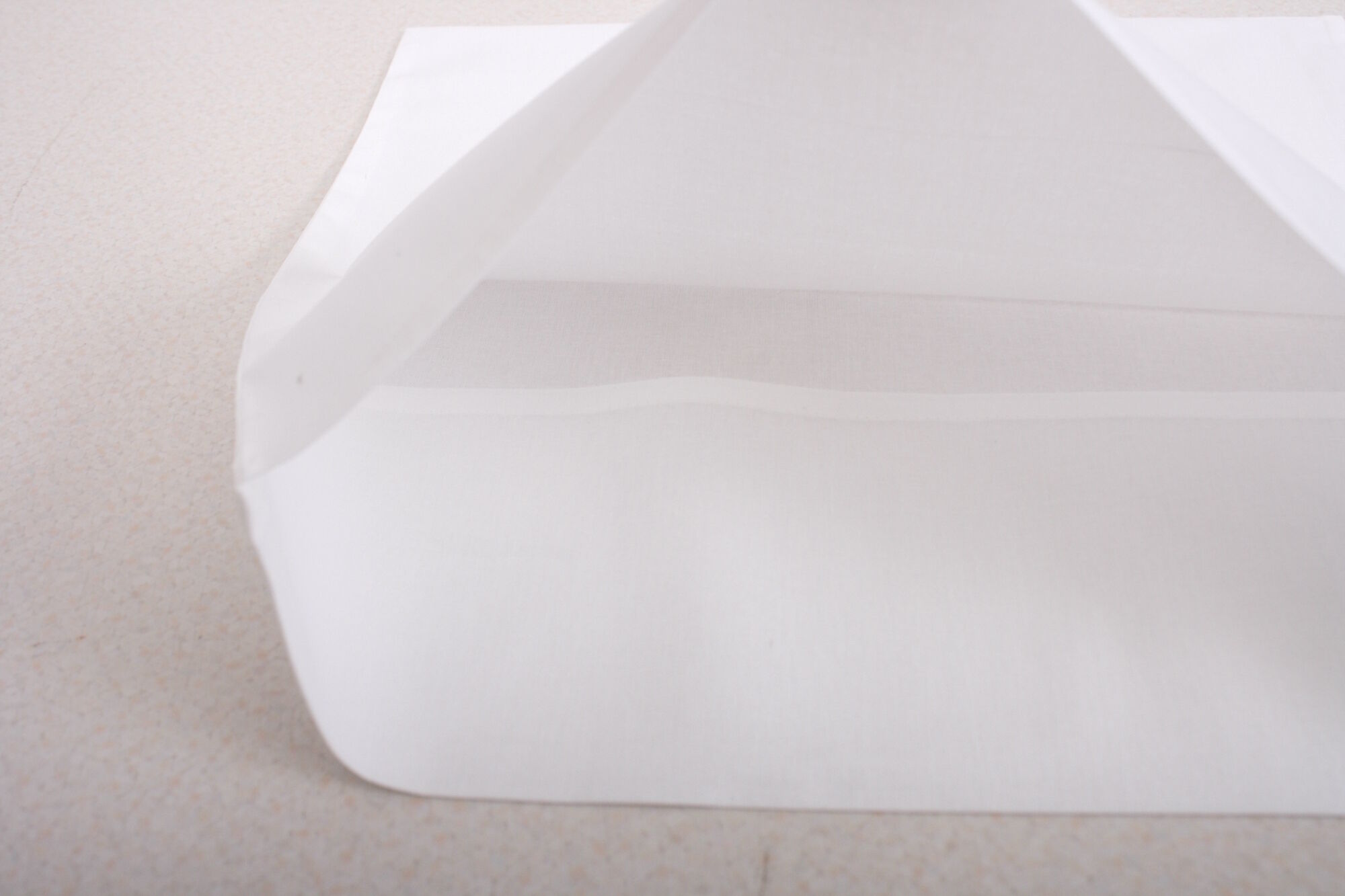 Kissenbezug Uni Weiß Baumwolle Linon HV