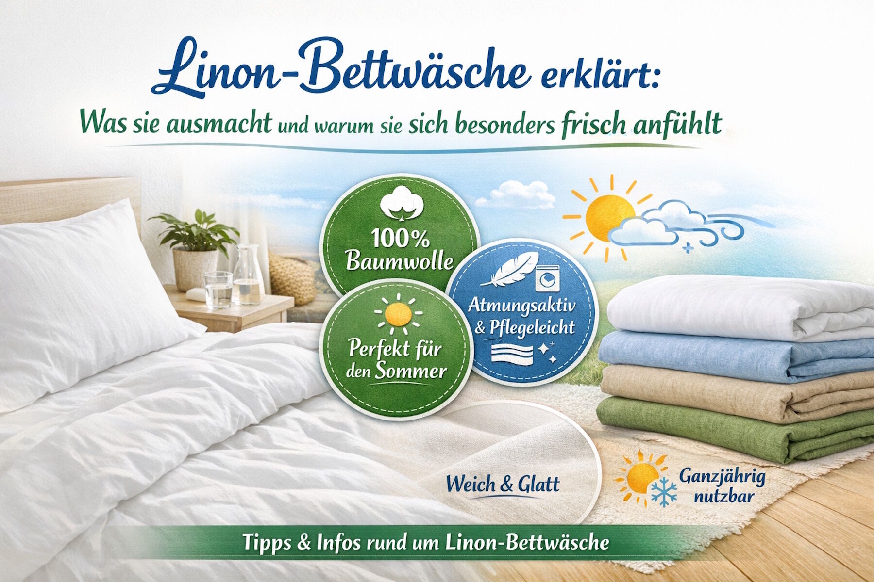 Linon Bettwäsche erklärt: Gefühl, Vorteile & Vergleich Linon vs. Biber