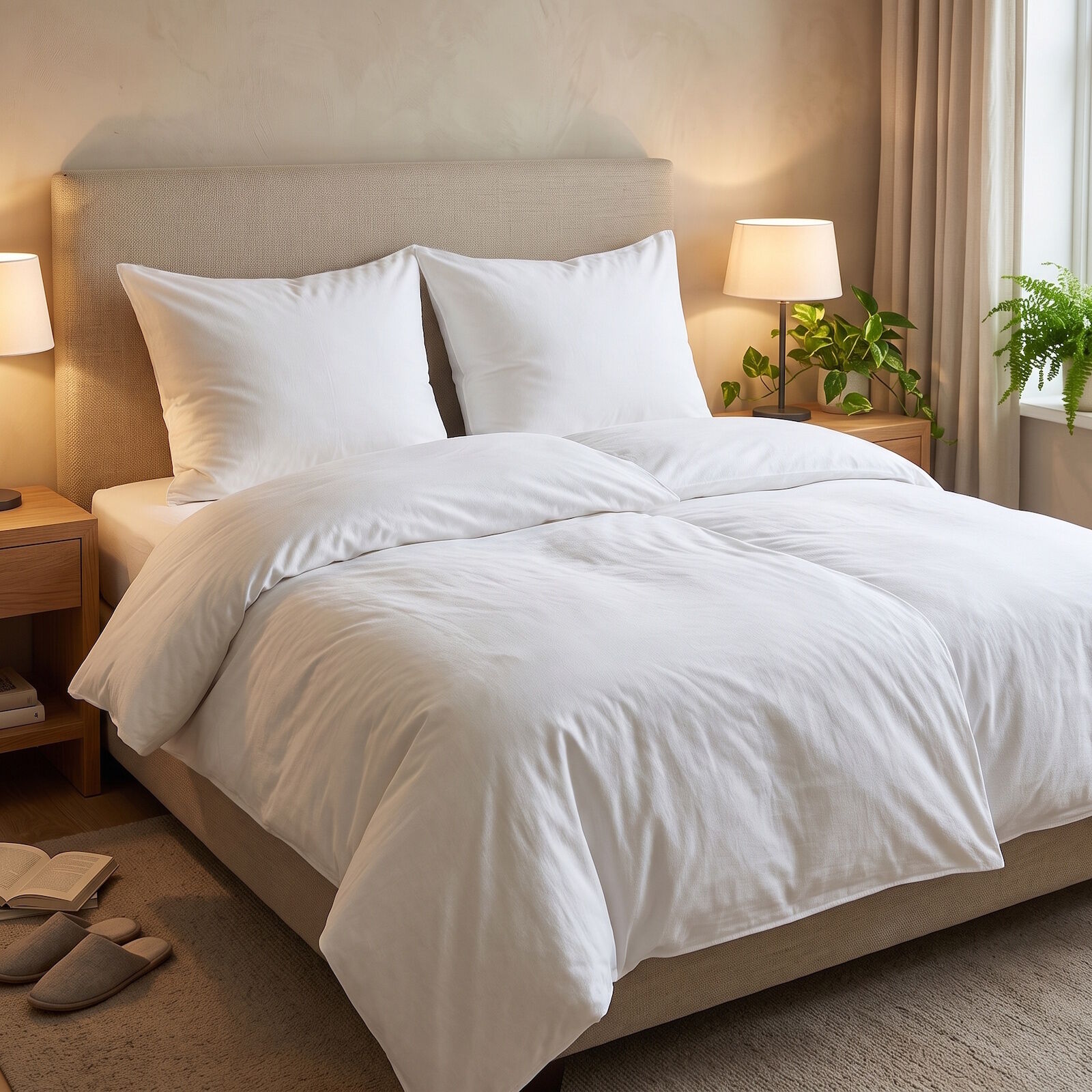 Weiße Hotelbettwäsche kaufen – 135x200 155x220 pflegeleicht