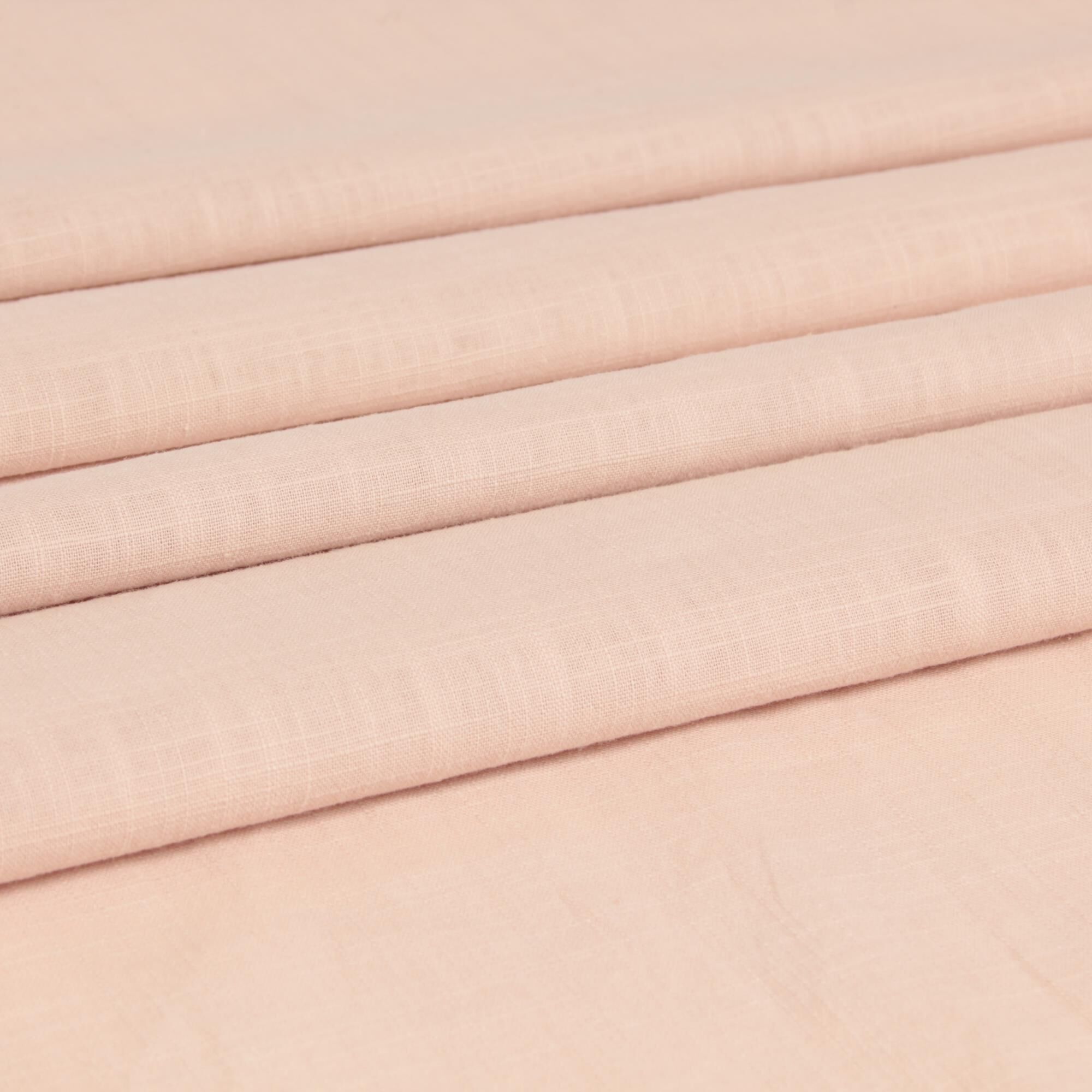 Stoff Meterware Windsor Rosa Leinen Optik