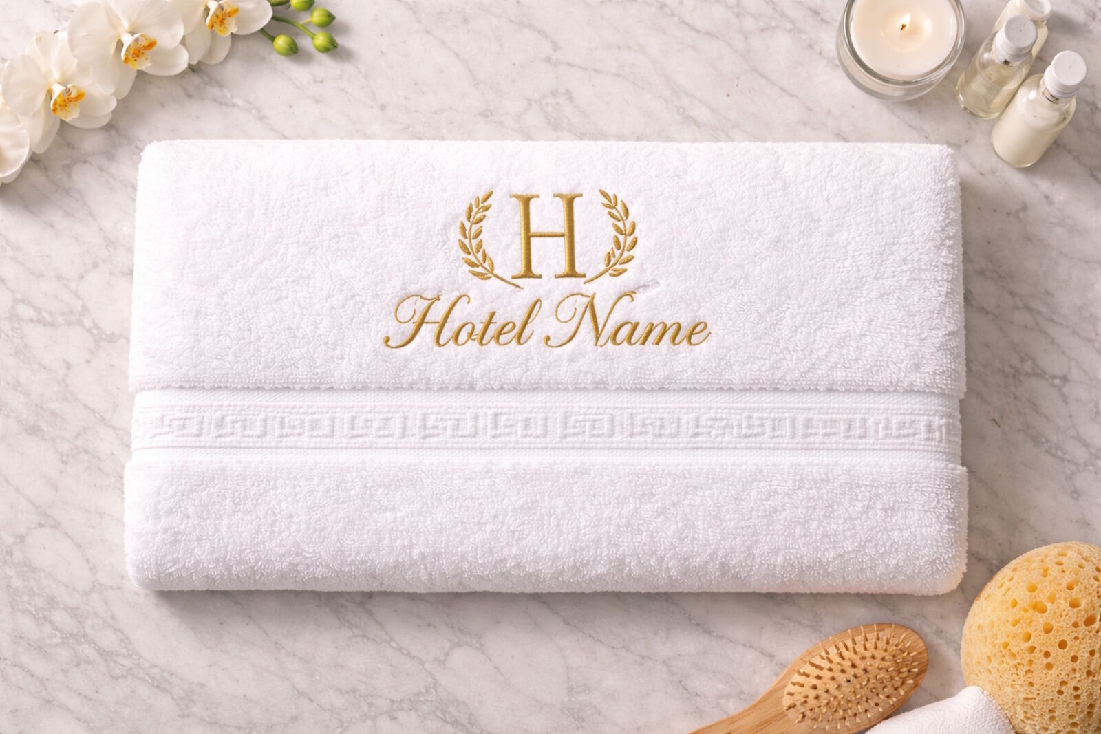 Hotel Handtuch 50x100 individuelles Logo