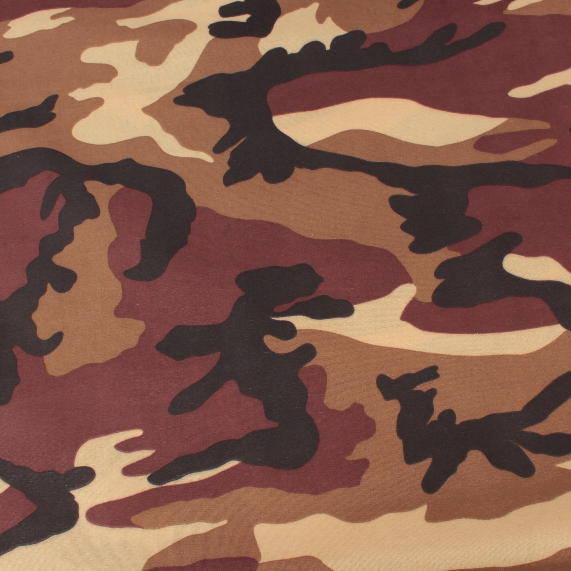 Stoff Meterware Camouflage Tarn Woodland Braun Mischgewebe