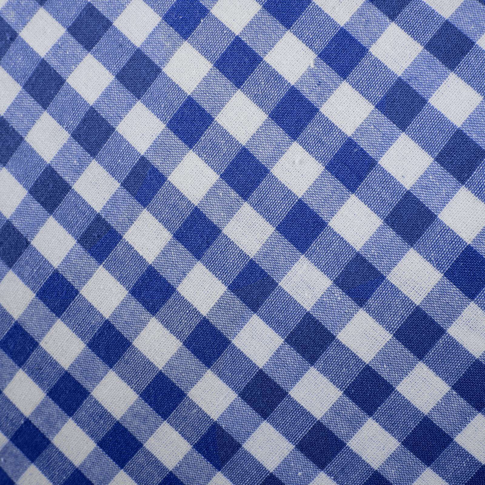 Kissenbezug Karo 1x1 cm Hotelverschluss-40x60-Blau