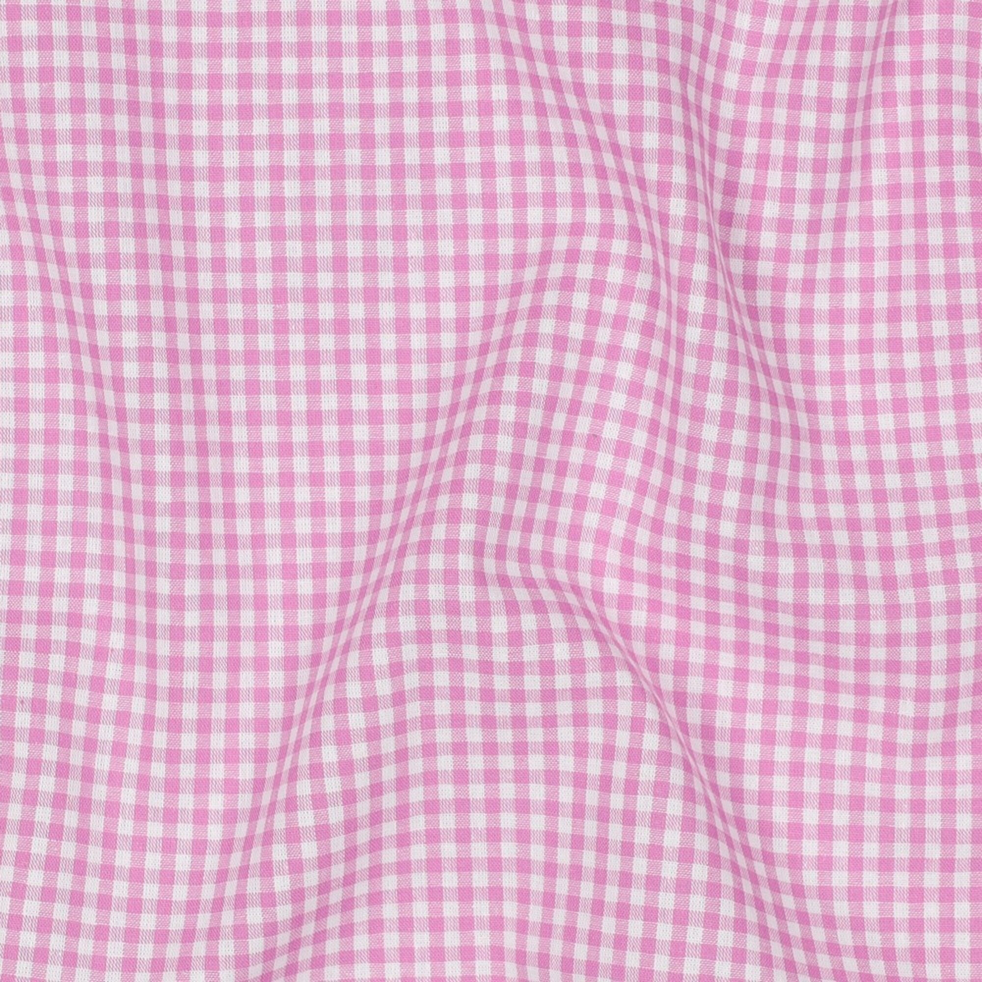 Stoff Meterware Karo 2x2 mm Pink