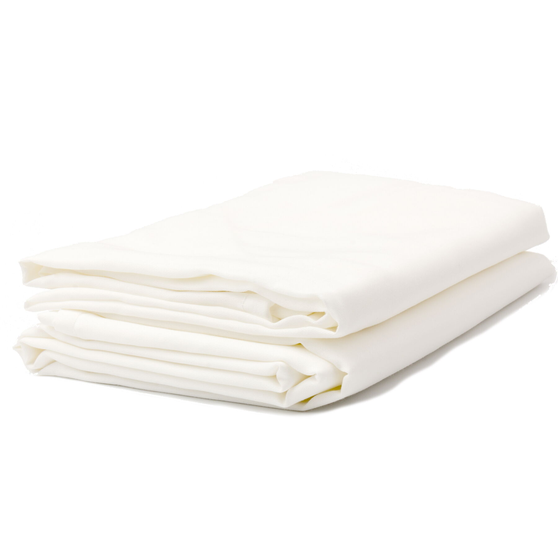 Bettlaken 150x250 cm Weiß Baumwolle 2er Pack