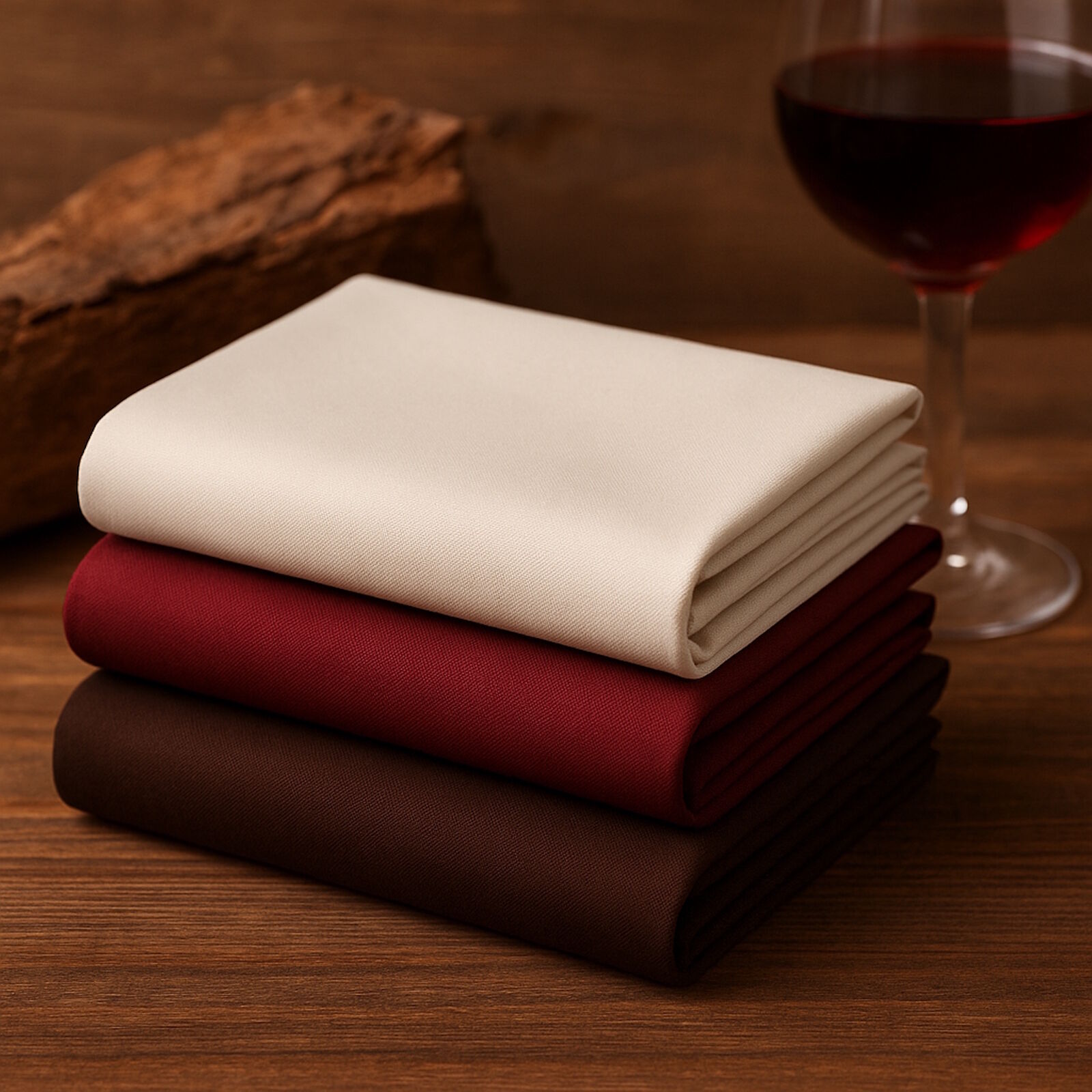 Stoffpaket Wein & Holz Creme Bordeaux Braun 3m