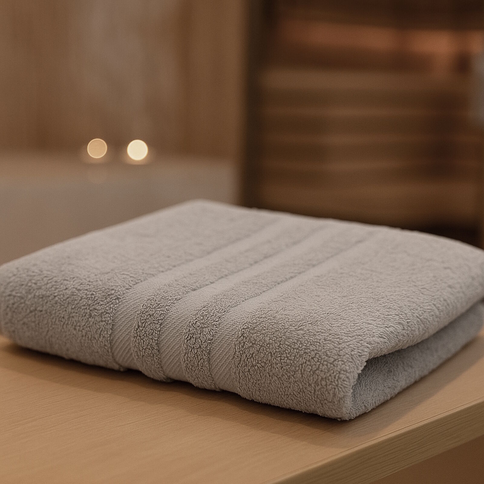 Wellness Handtuch Grau Silber 50x100 6 Stück