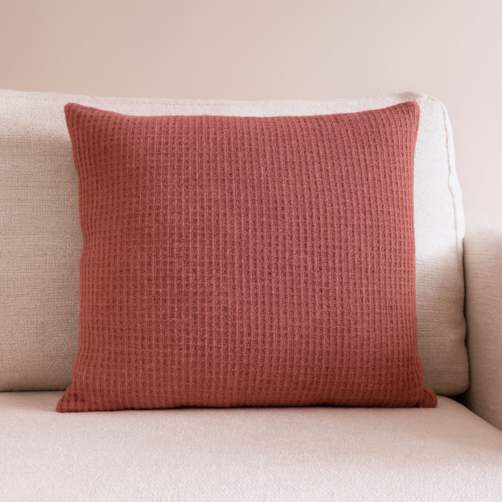 Strick Kissenbezug Altrosa