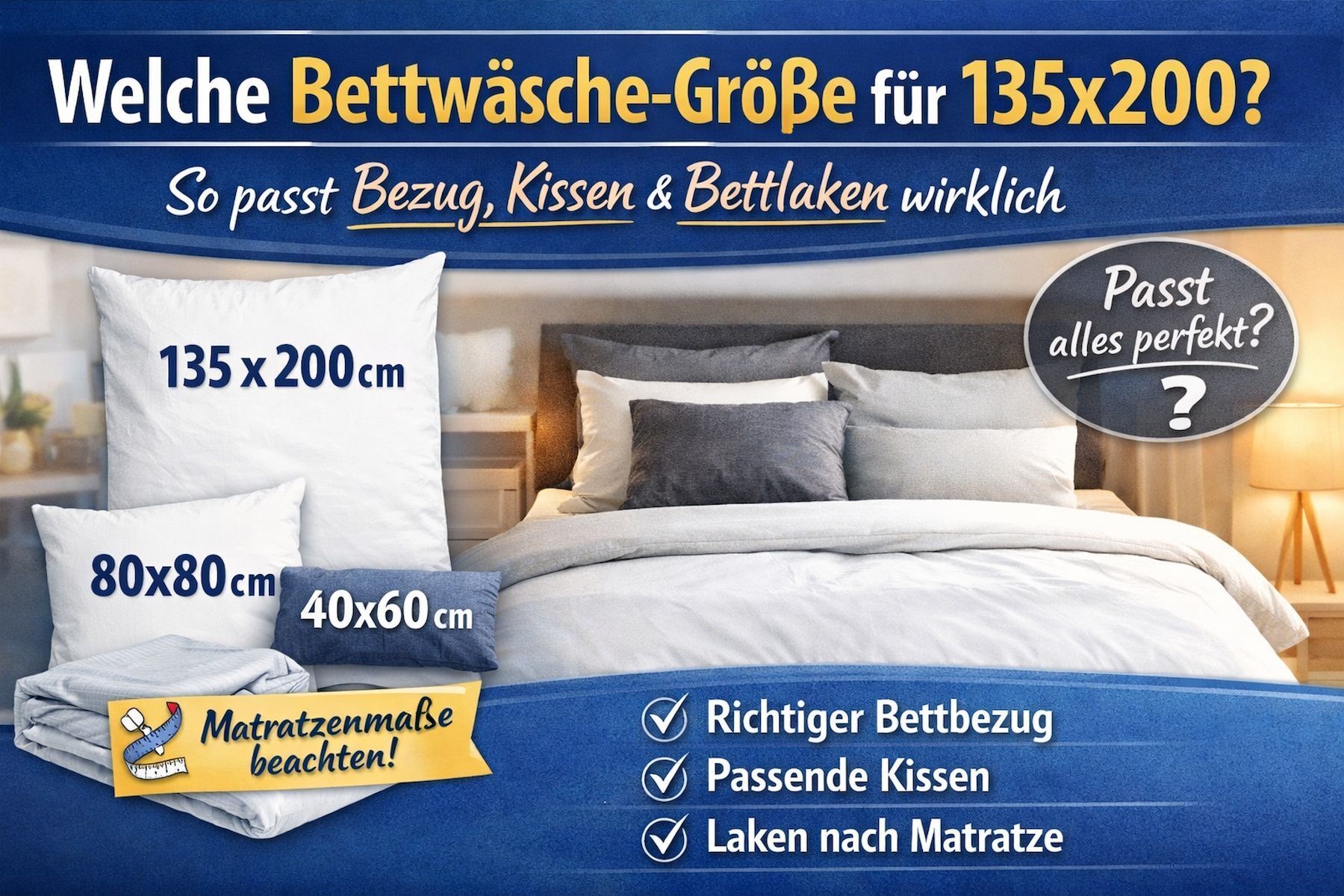 Normale Bettwasche Masse