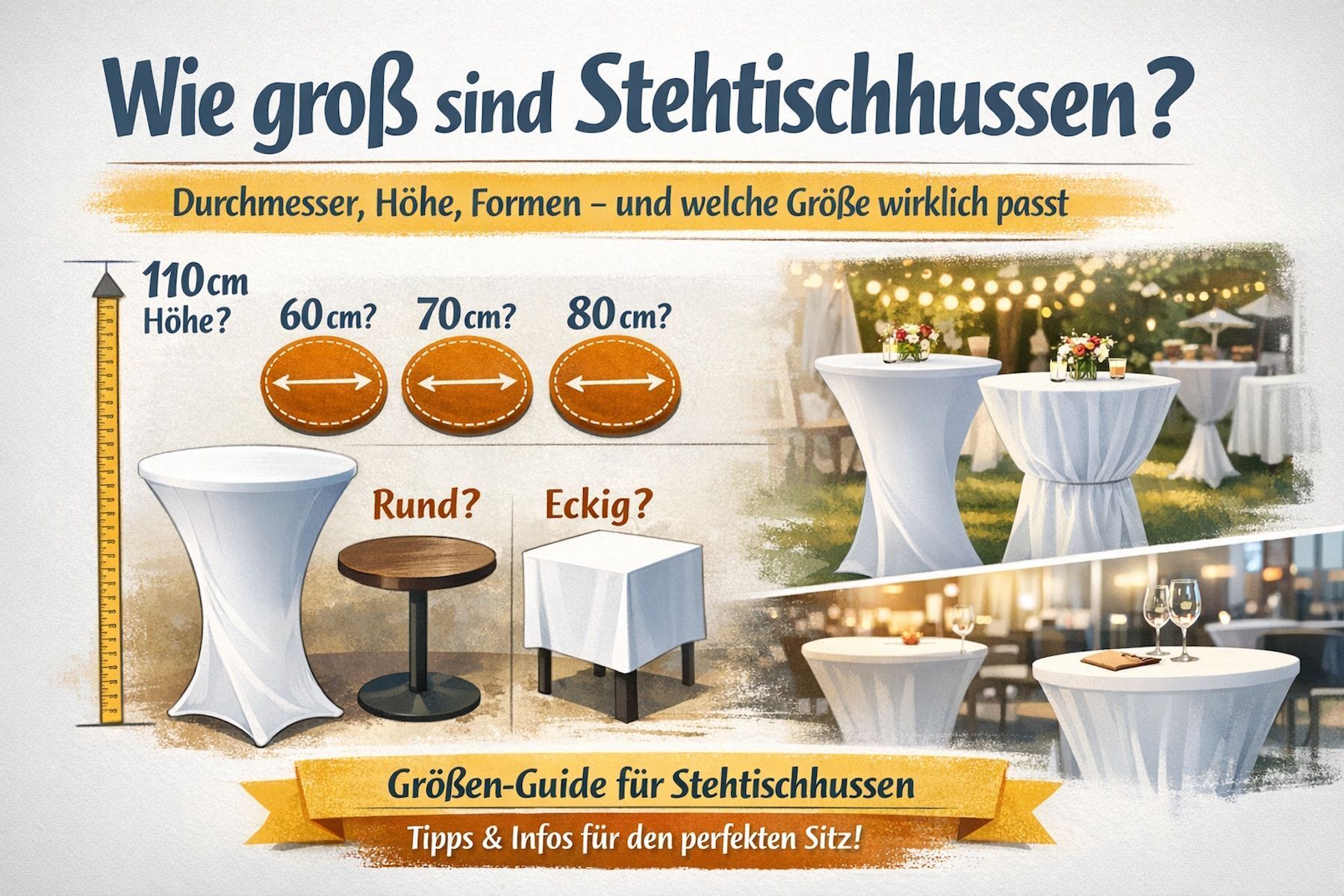 Spannende Stehtischhussen Dnisches Bettenlager Bilder